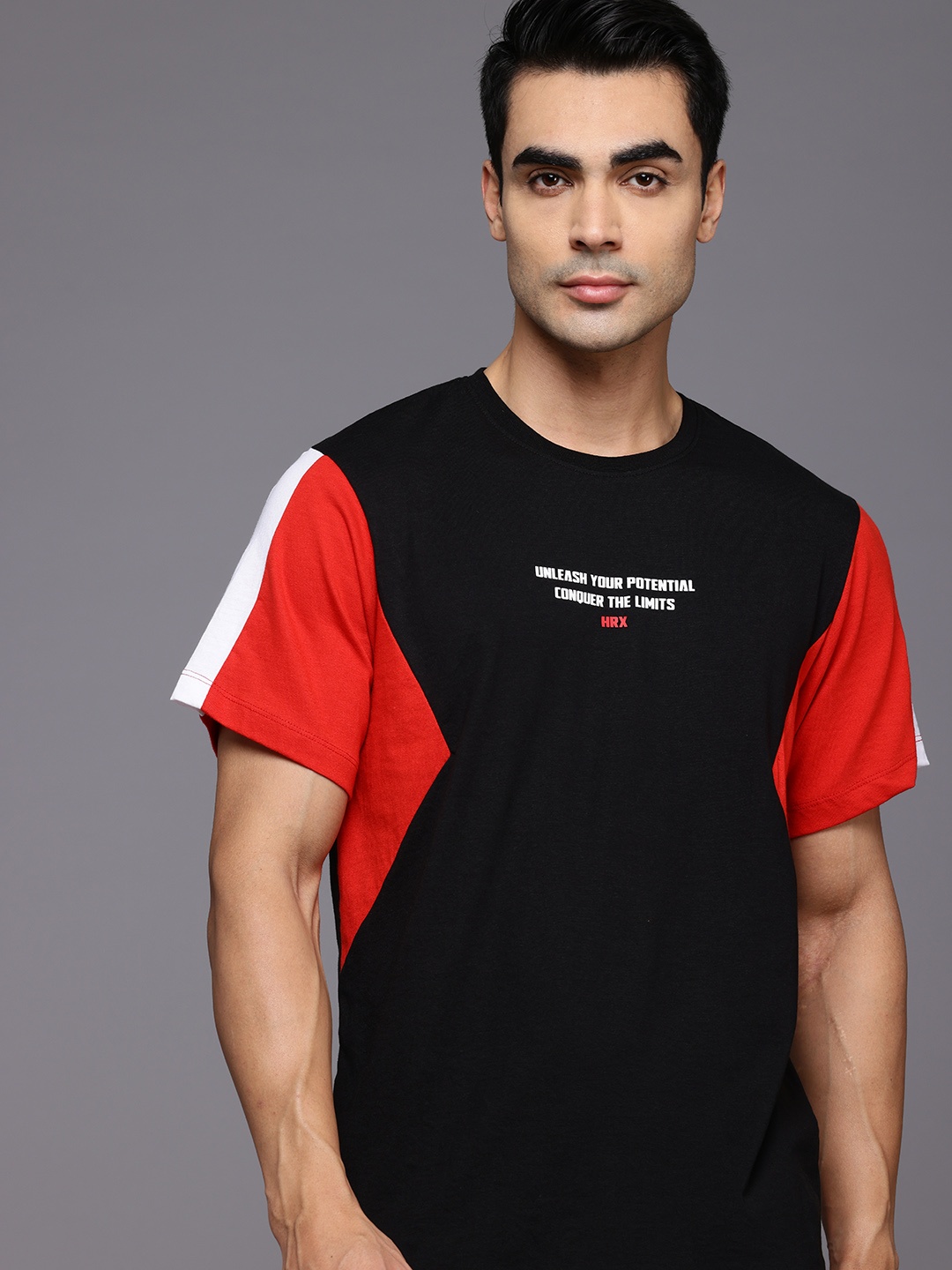 

HRX by Hrithik Roshan Men Typography Printed T-shirt, Black