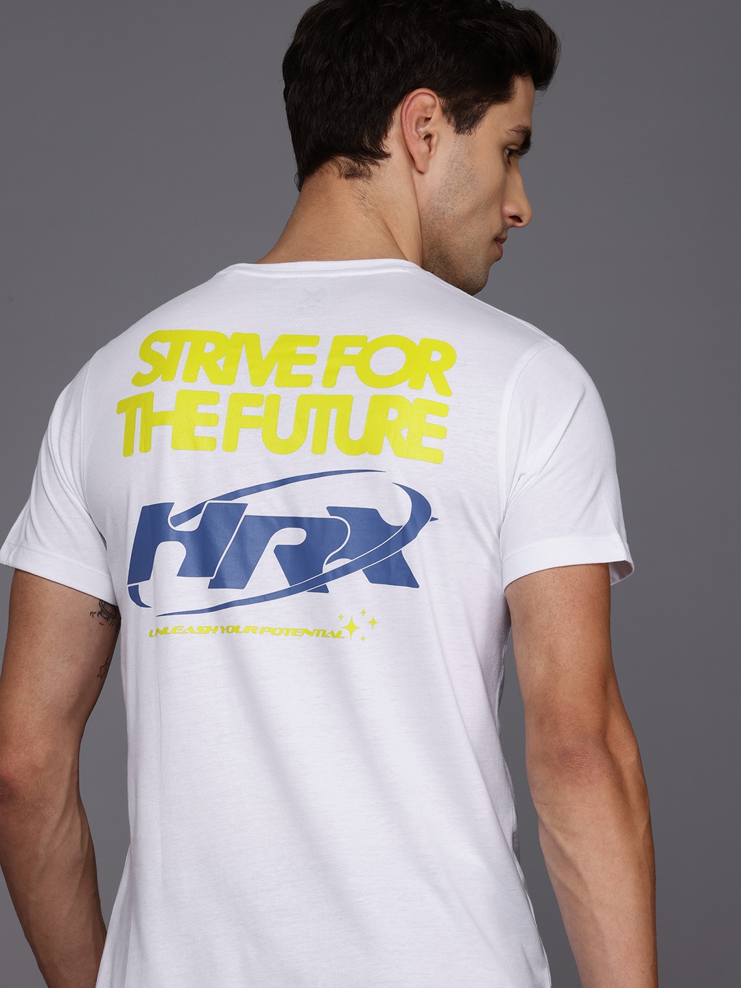 

HRX by Hrithik Roshan Lifestyle Typography Print T-shirt, White