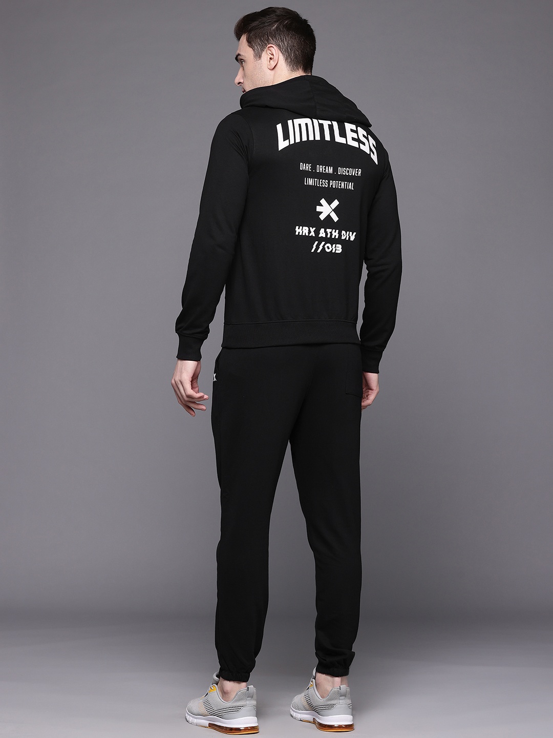 

HRX by Hrithik Roshan Hooded Lifestyle Tracksuit, Black