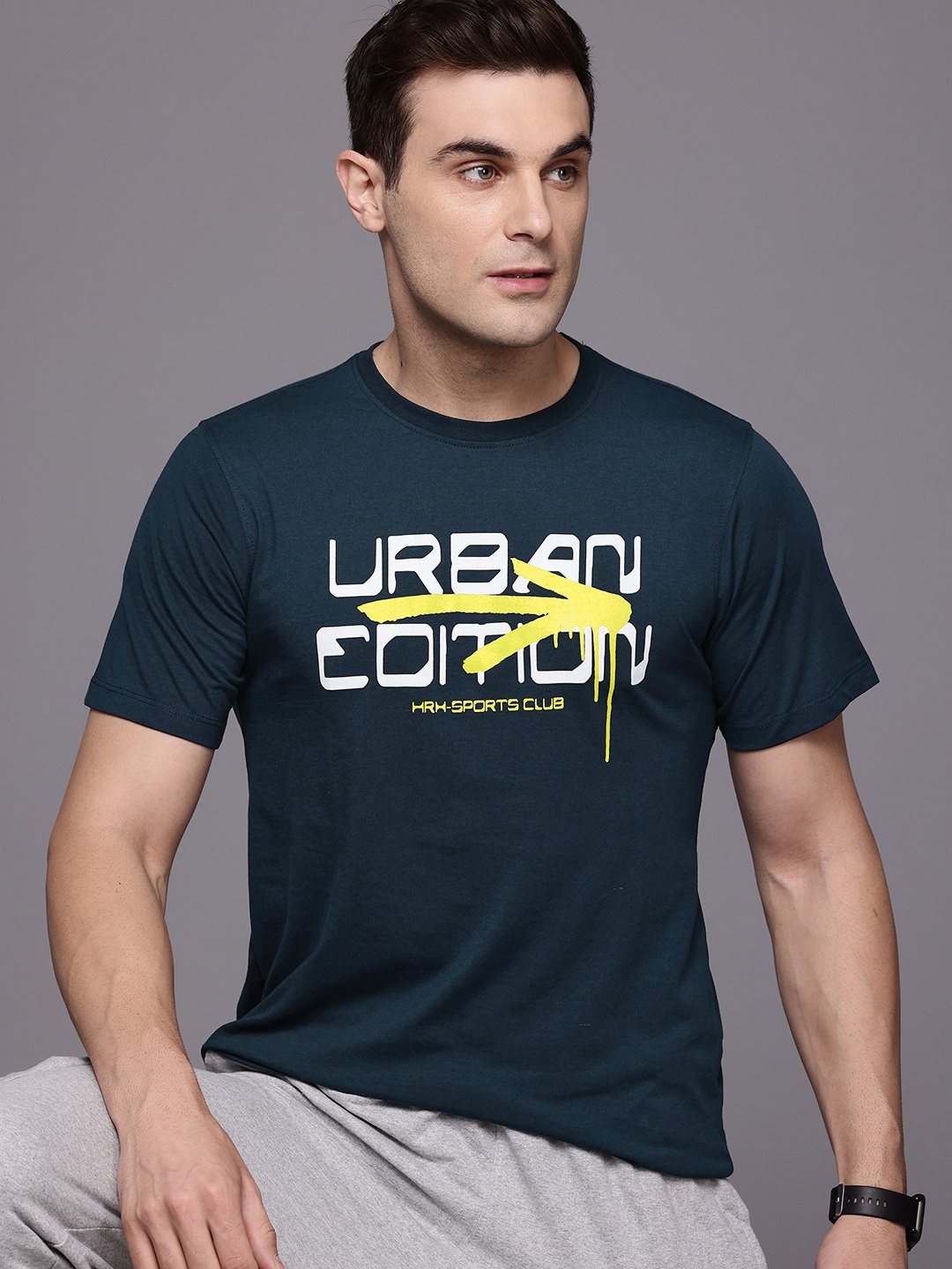 

HRX by Hrithik Roshan Lifestyle Typography Print T-shirt, Blue