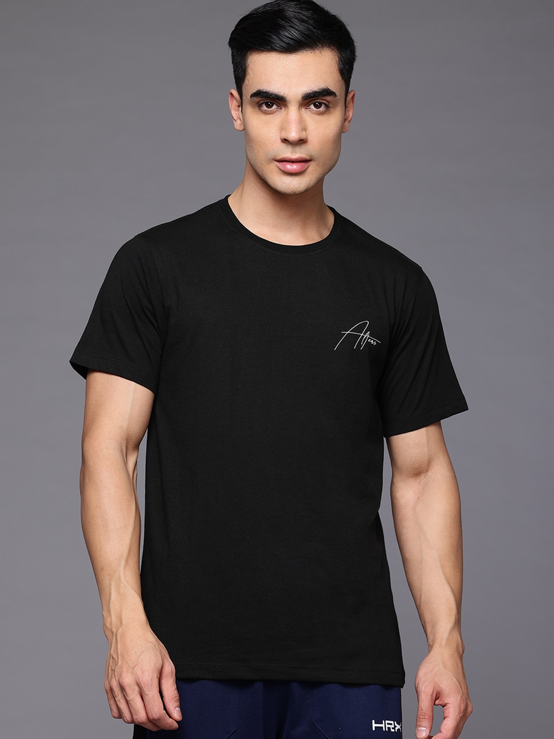 

HRX by Hrithik Roshan Men Lifestyle T-shirt, Black