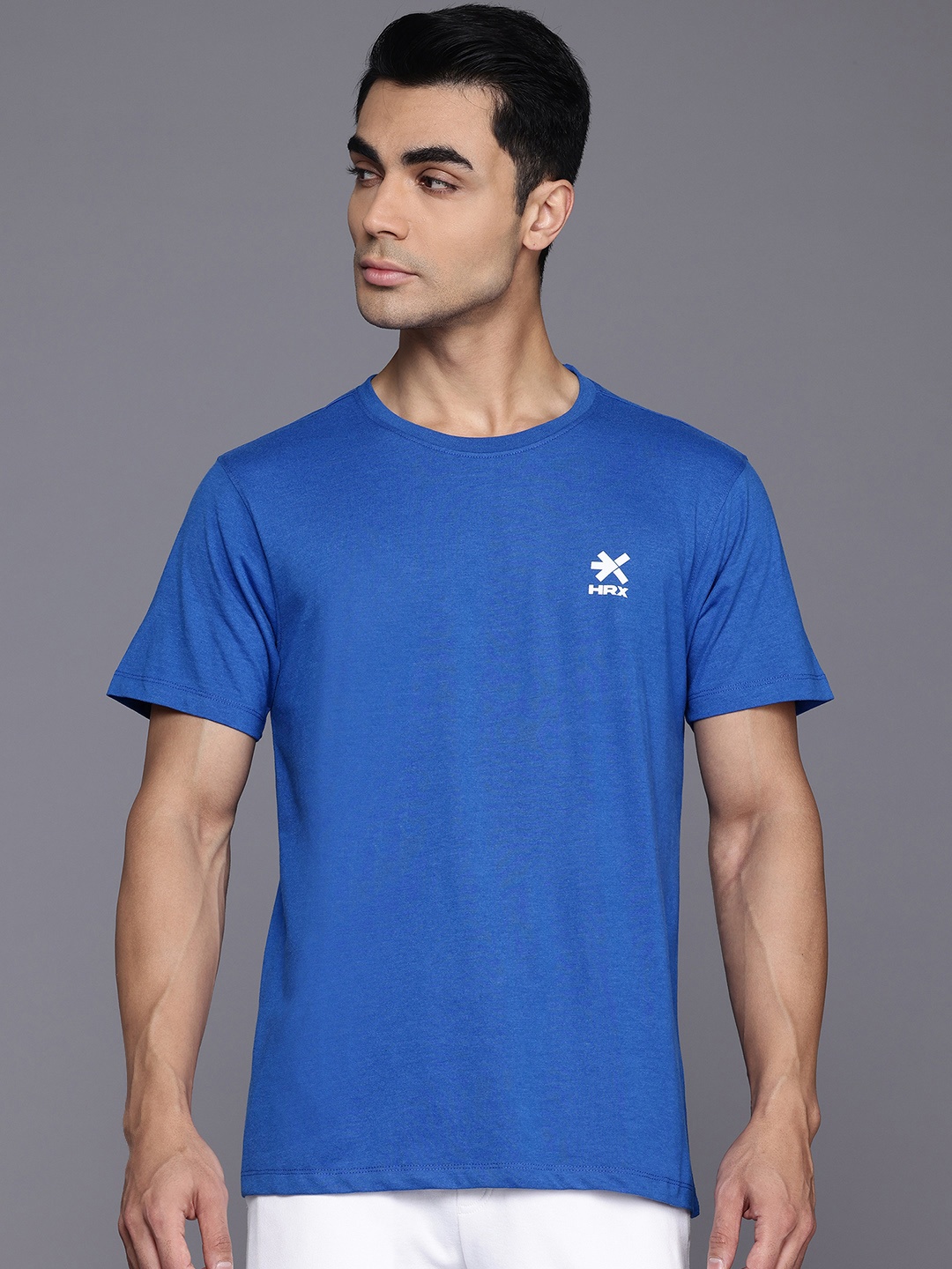

HRX by Hrithik Roshan Lifestyle Typography Print Indigo T-shirt, Blue