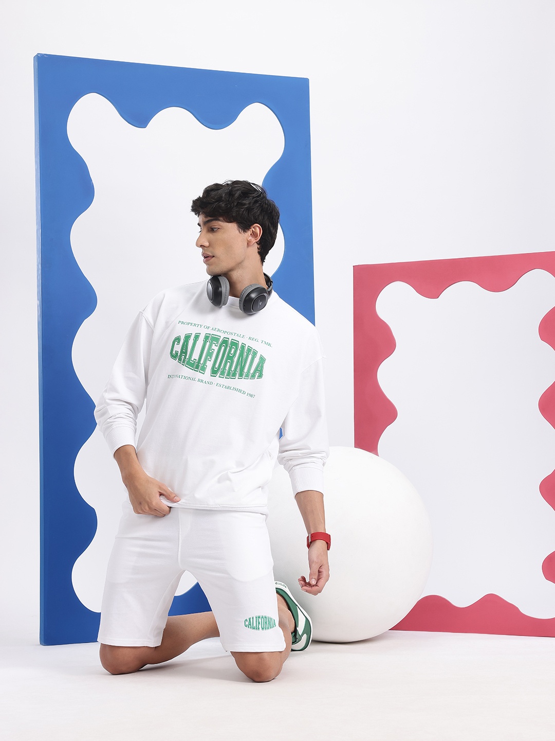 

Aeropostale Typography Print Co-Ords, White