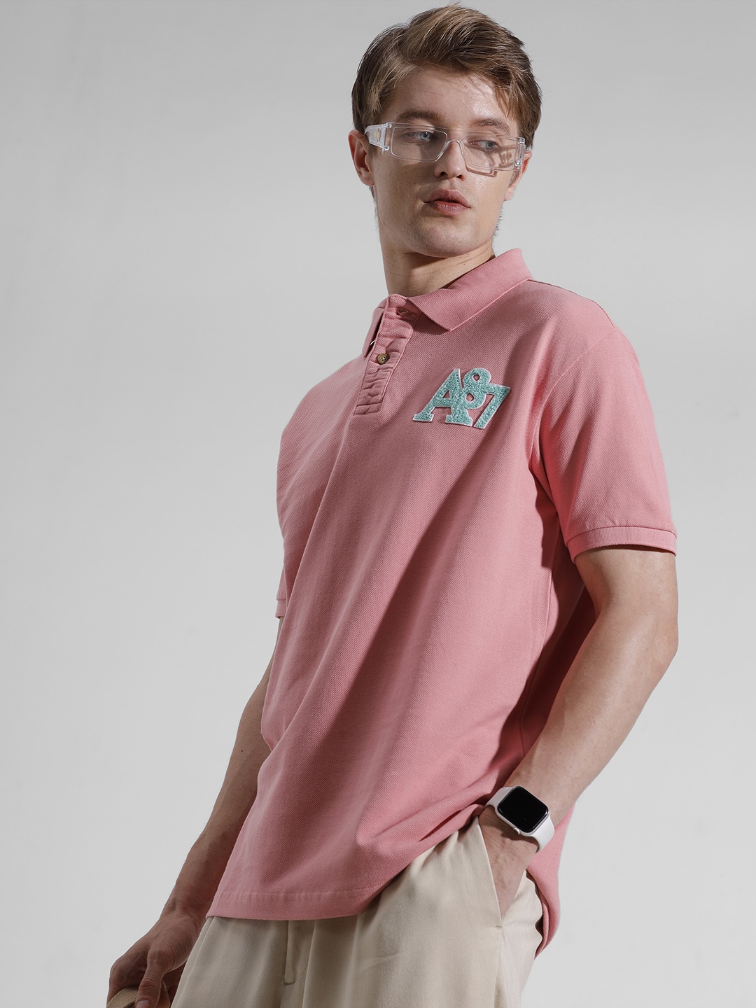 

Aeropostale Polo Collar T-shirt, Pink