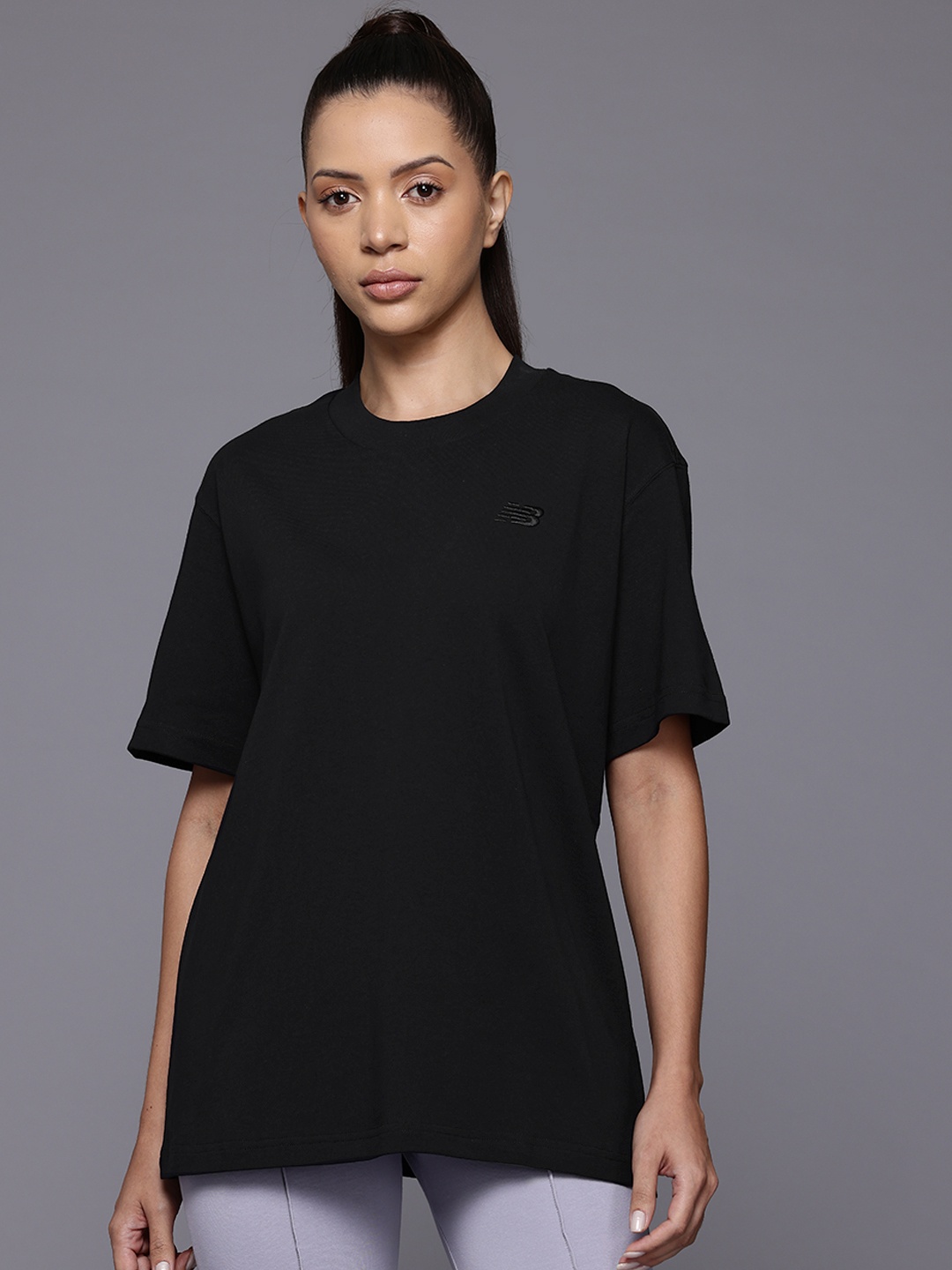 

New Balance Pure Cotton Relaxed Fit T-shirt, Black