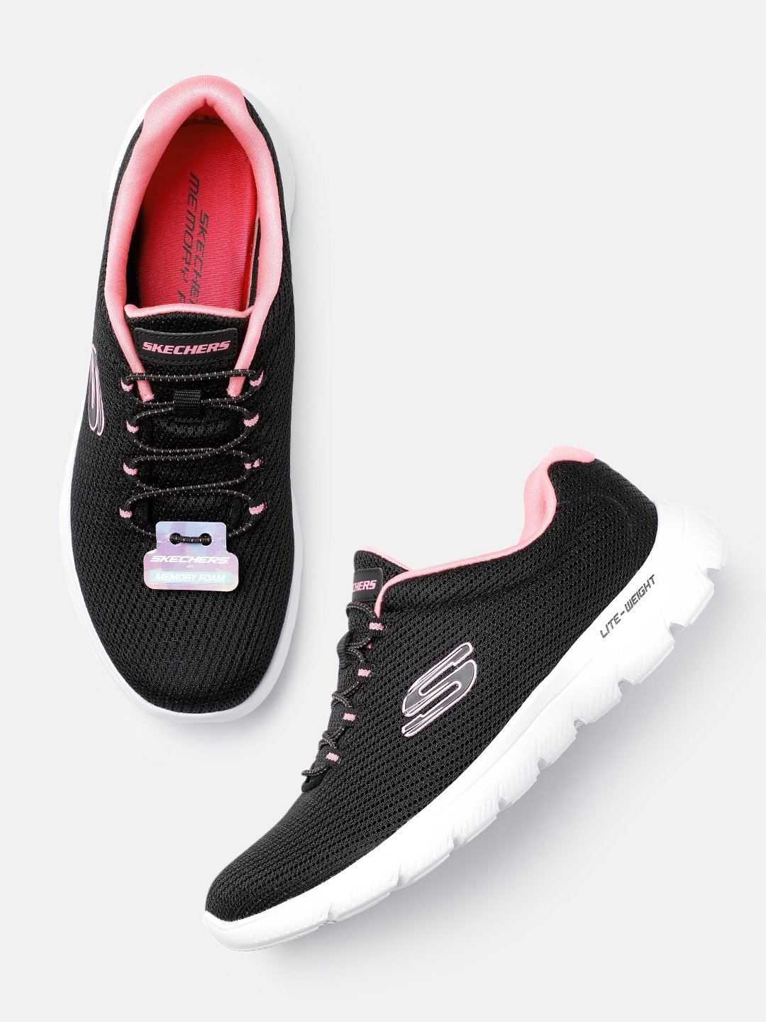 

Skechers Women SUMMITS - Quick Lapse Sneakers, Black