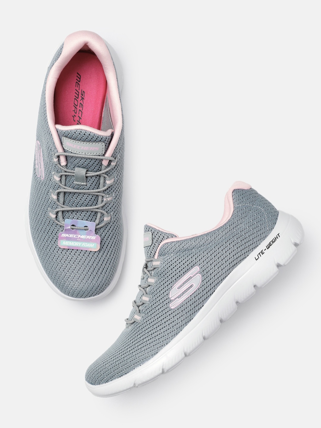 

Skechers Women SUMMITS - Quick Lapse Sneakers, Charcoal