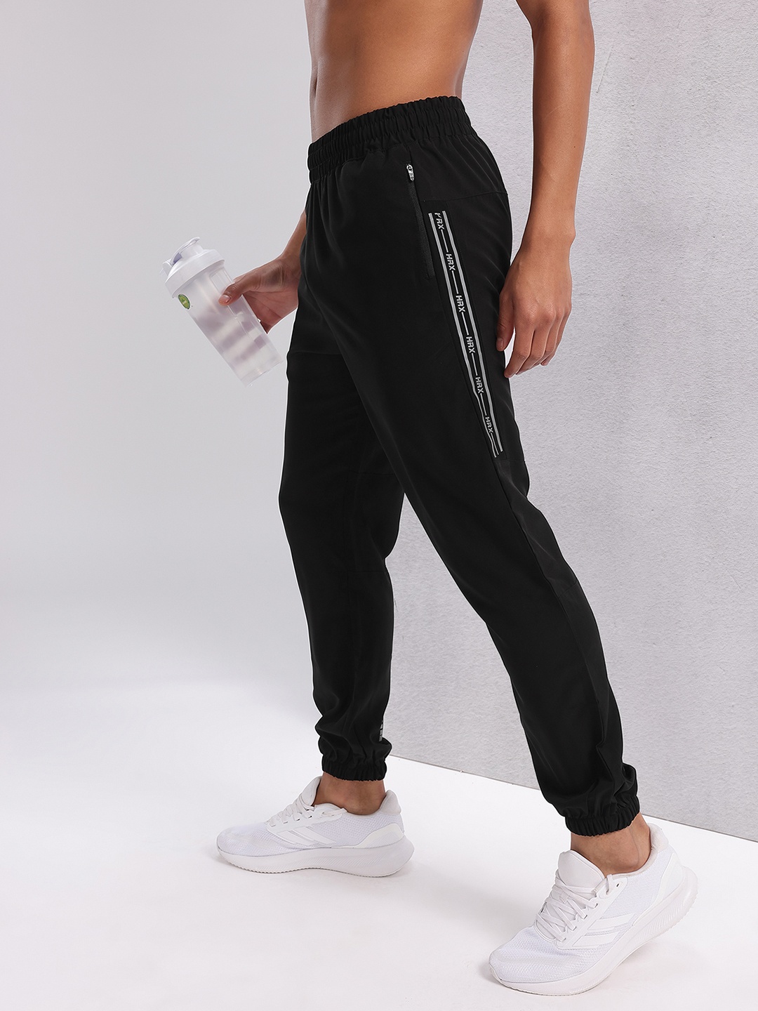 

HRX by Hrithik Roshan Rapid-Dry Running Track pants, Black
