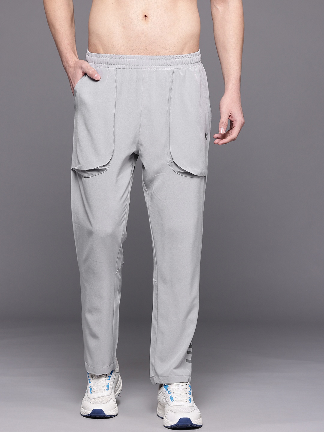 

HRX by Hrithik Roshan Men Rapid-Dry Running Track pants, Grey