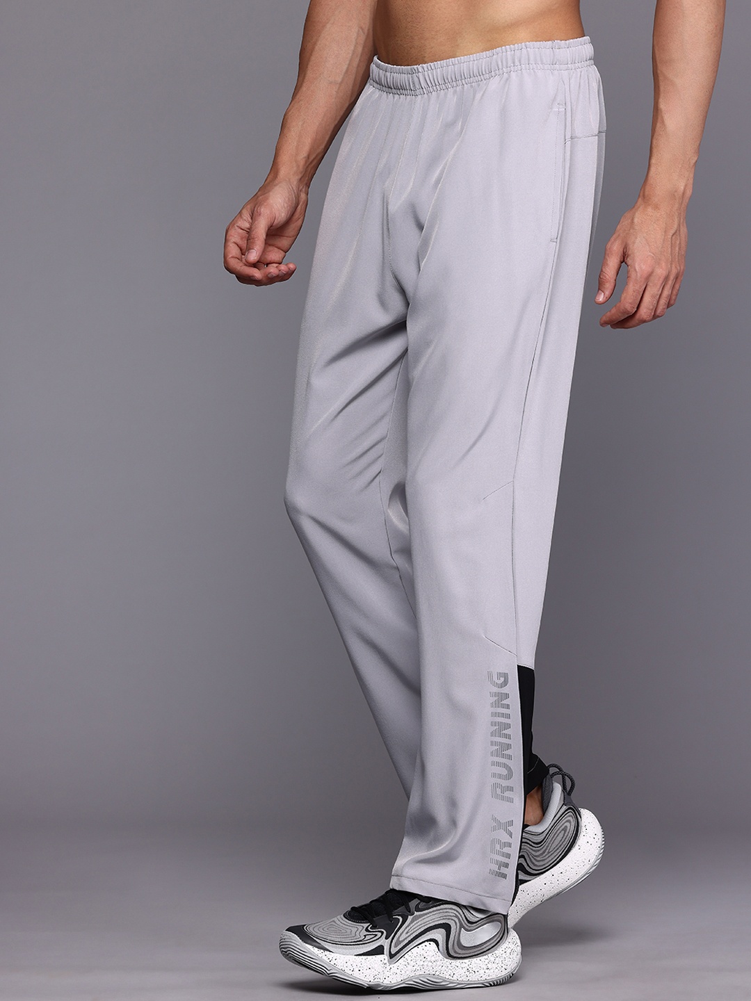 

HRX by Hrithik Roshan Men Rapid-Dry Running Track Pant, Grey