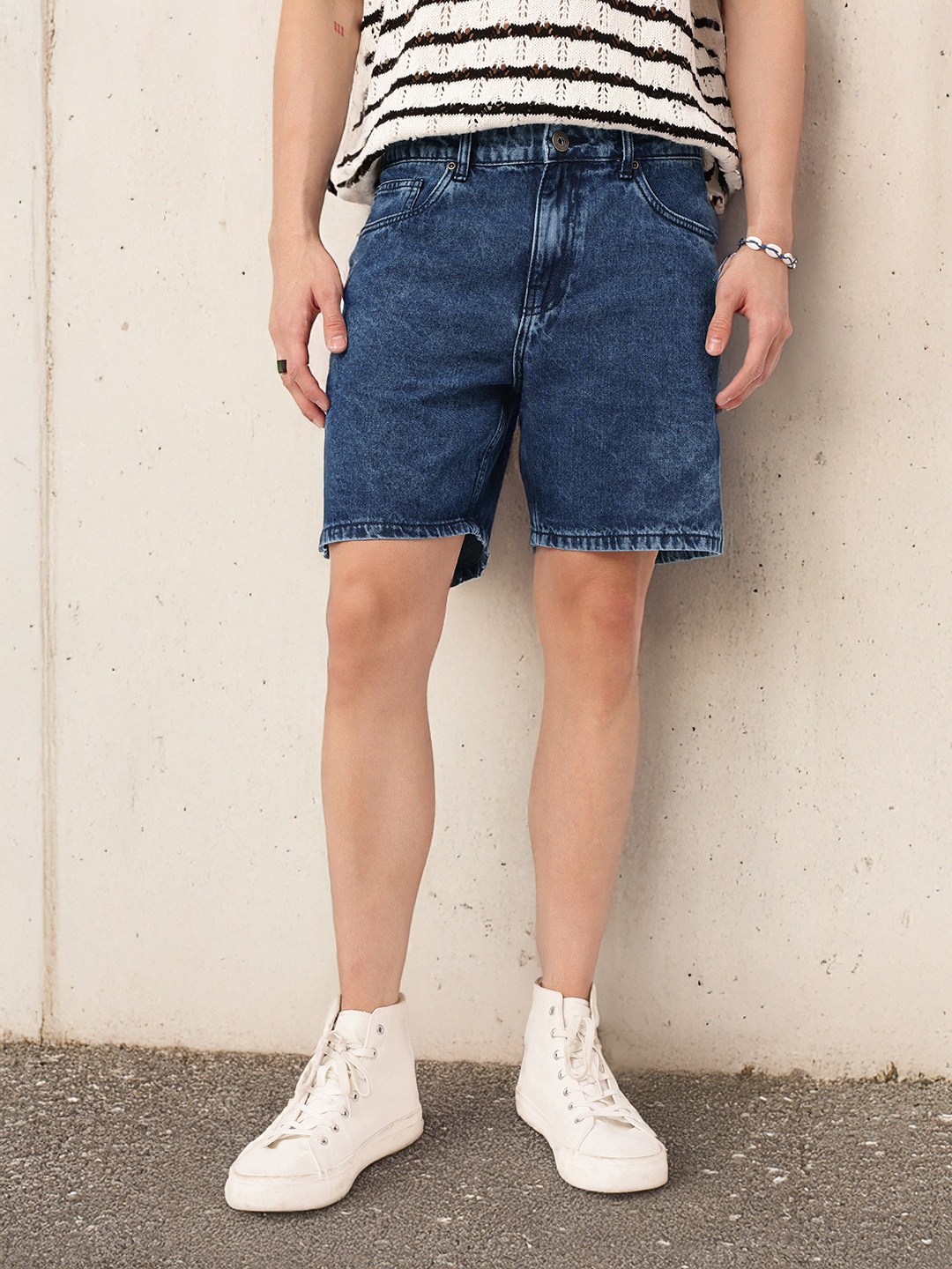 

Kook N Keech Men Urban Cool Denim Shorts, Blue