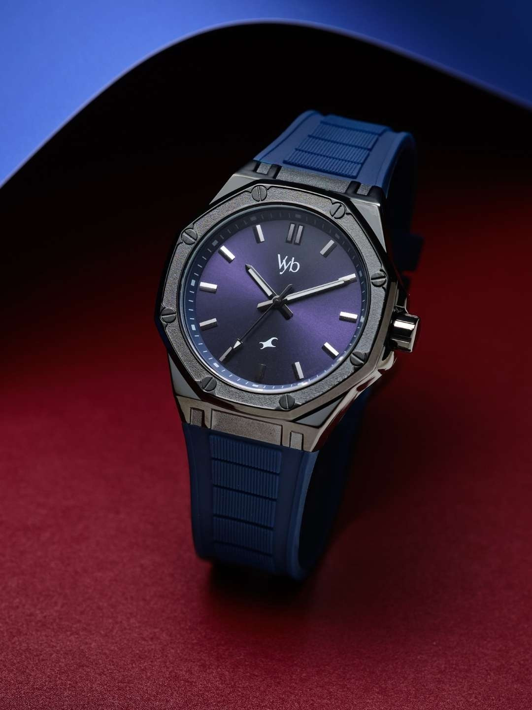 

Fastrack Men Vyb Rebel Analogue Watch FV30008NP03W, Blue