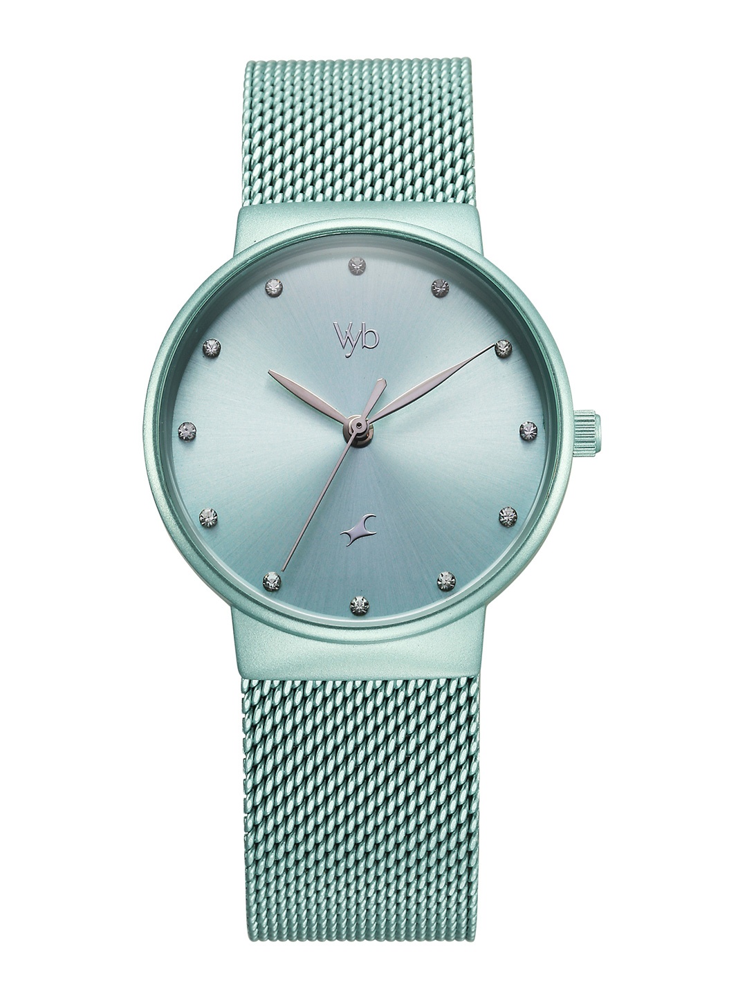 

Fastrack Women Vyb Bliss Dial & Bracelet Style Straps Analogue Watch FV60046QM02W, Green