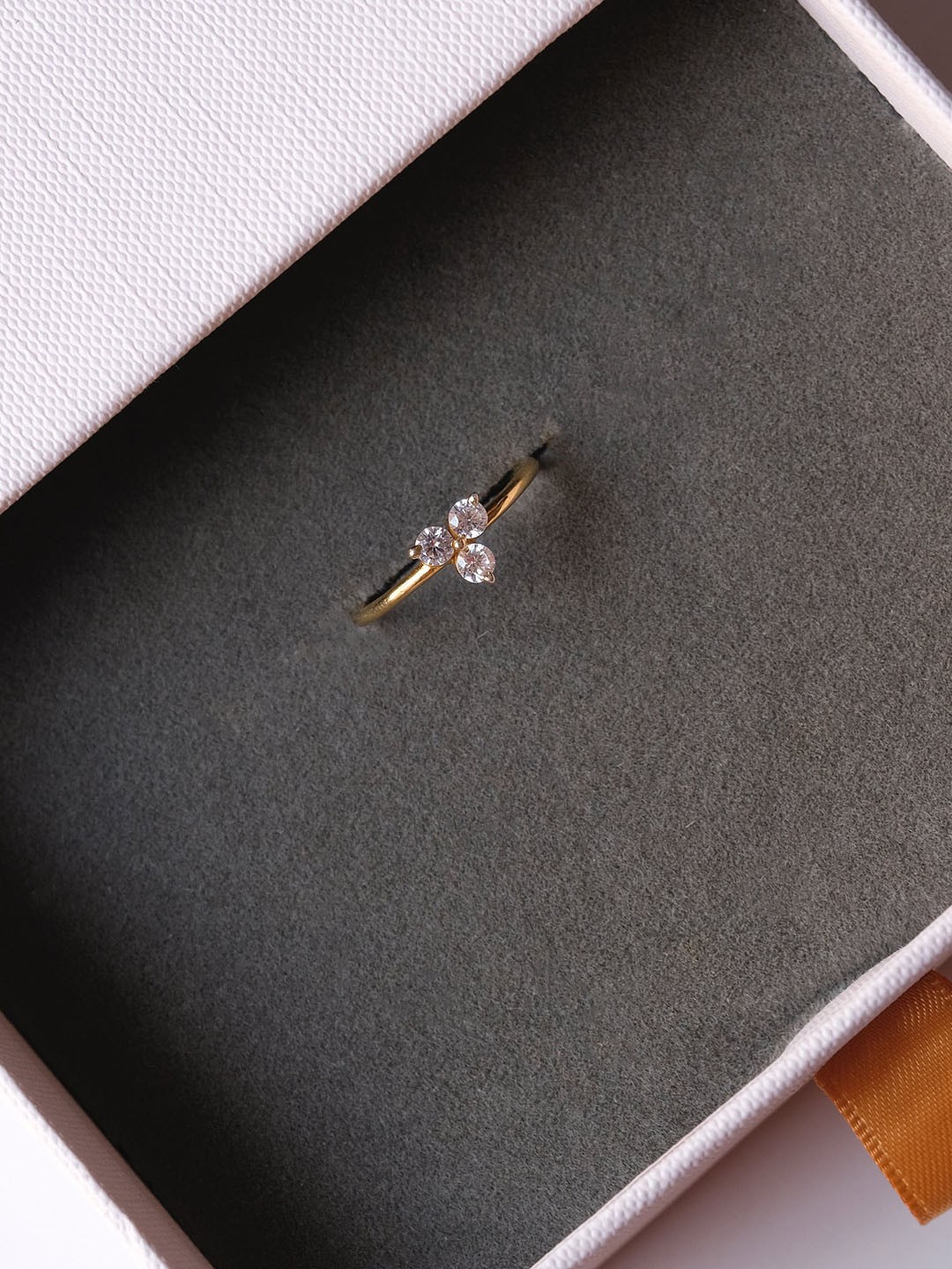

Anushka Jain Jewellery Gold Plated 925 Sterling Silver Cubic Zirconia Studded Finger Ring