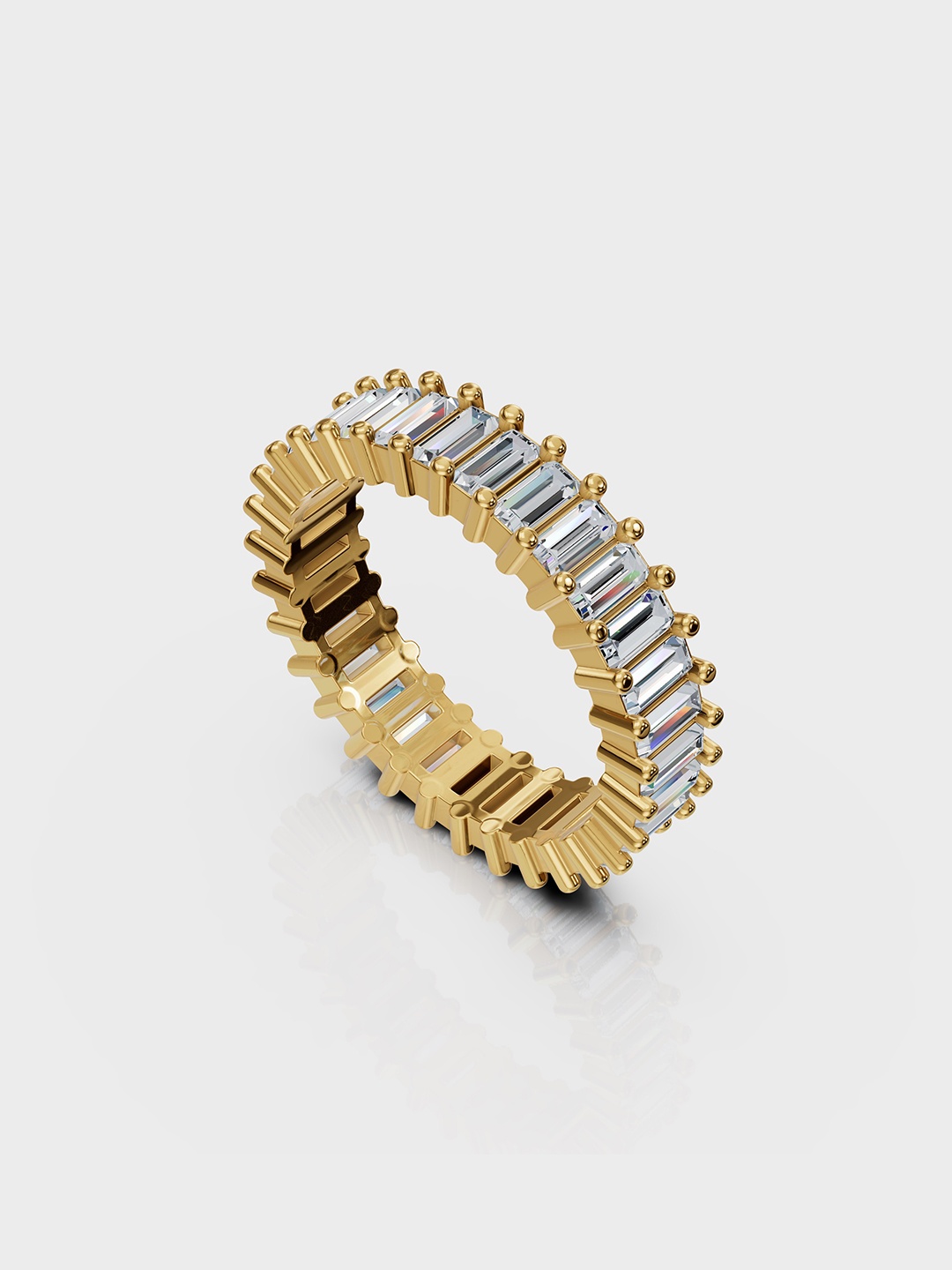

Anushka Jain Jewellery 925 Sterling Silver Gold Plated Cubic Zirconia Studded Finger Ring