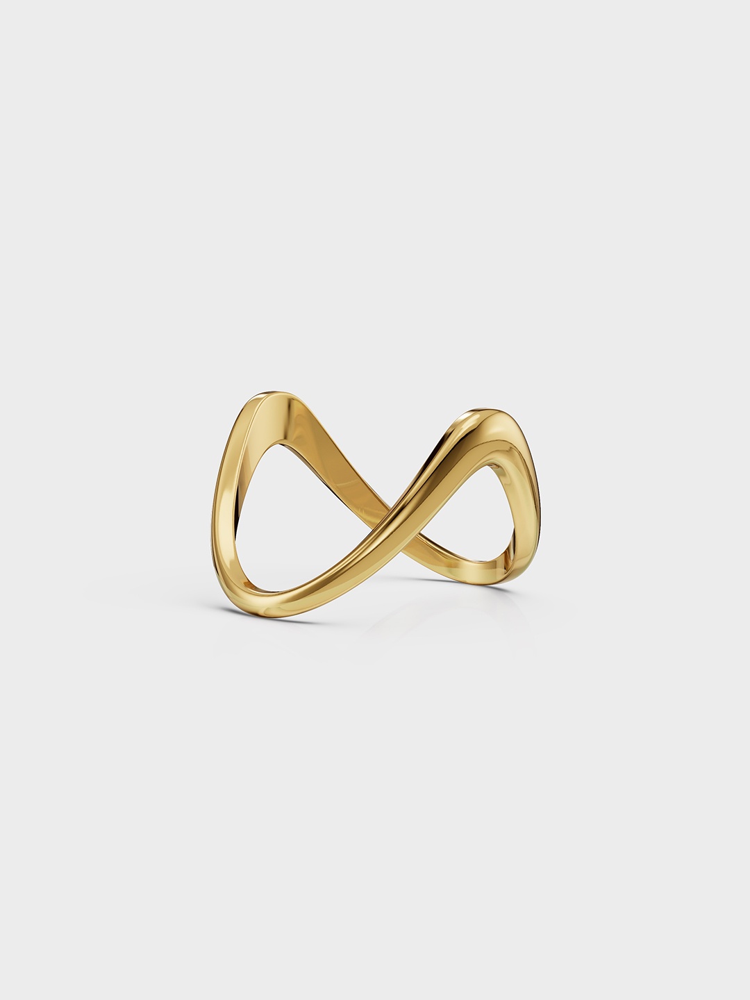 

Anushka Jain Jewellery 925 Sterling Silver Gold-Plated V Shaped Finger Ring