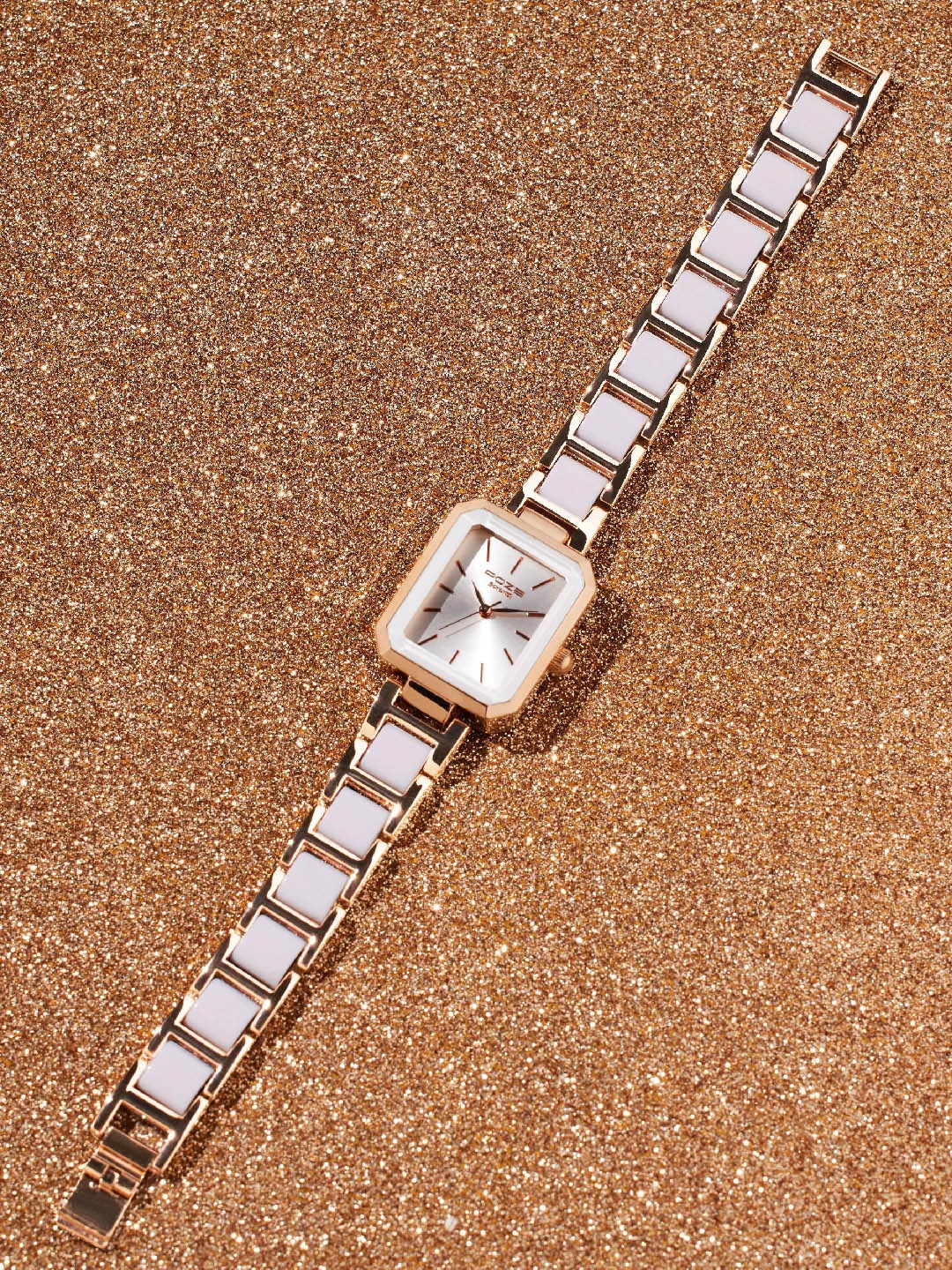 

Sonata Women Poze Dial & Bracelet Style Straps Analogue Watch SP80094KD01W, White