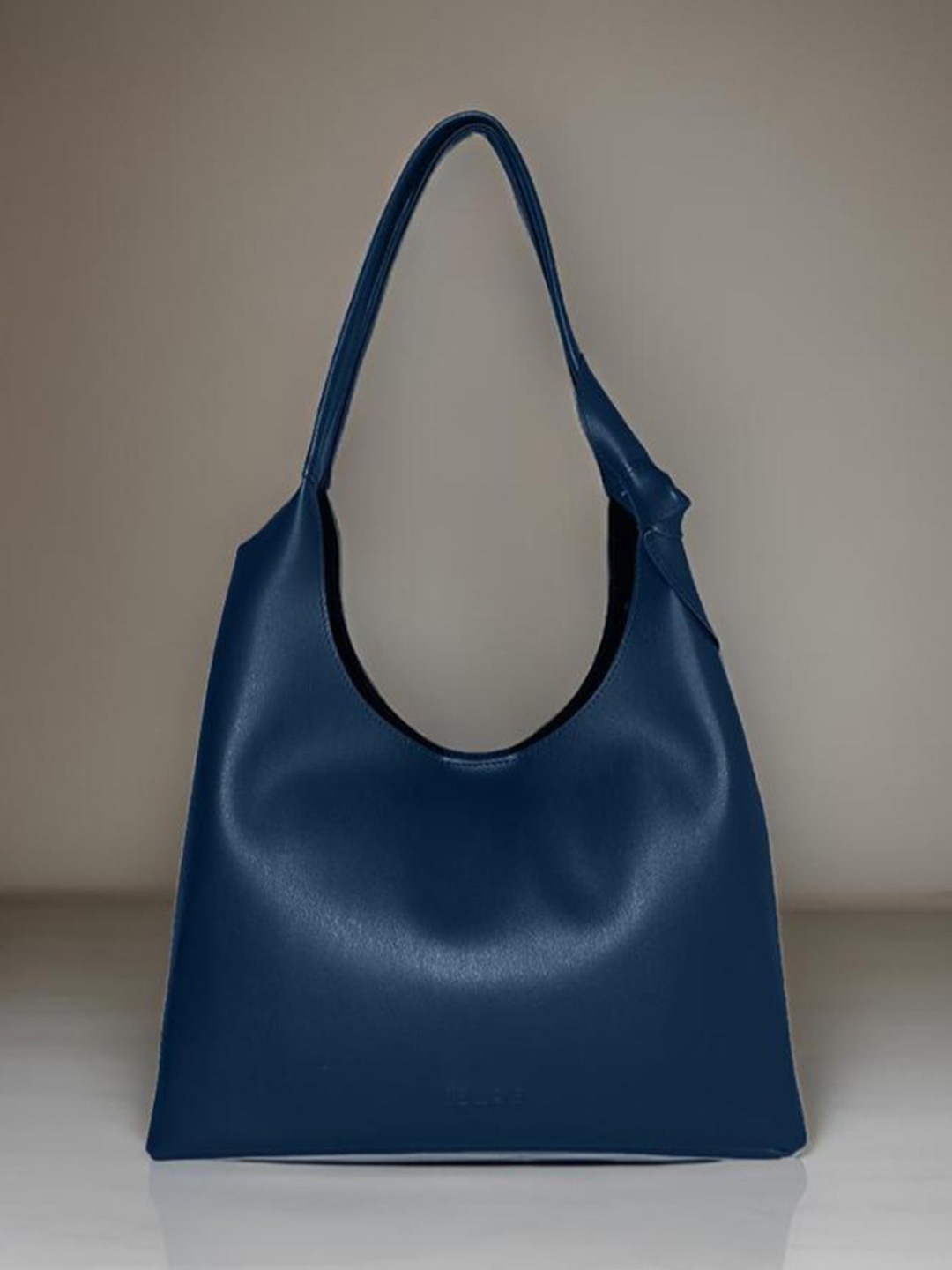 

IMARS Textured Structured Hobo Bag with Bow Detail, Blue