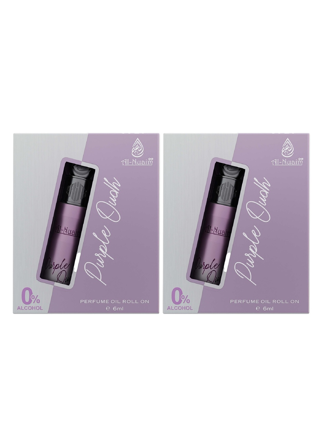 

Al-Nuaim Set of 2 Purple Oudh Long Lasting Roll On Attar - 6 ml Each