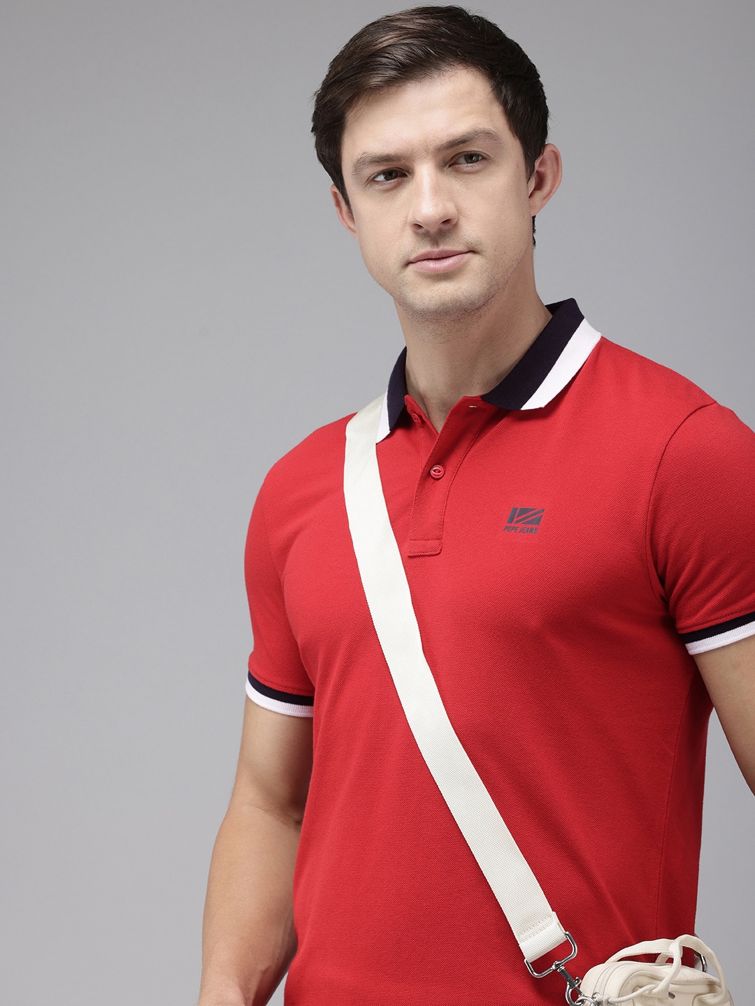 

Pepe Jeans Polo Collar Short Sleeves Casual T-shirt, Red