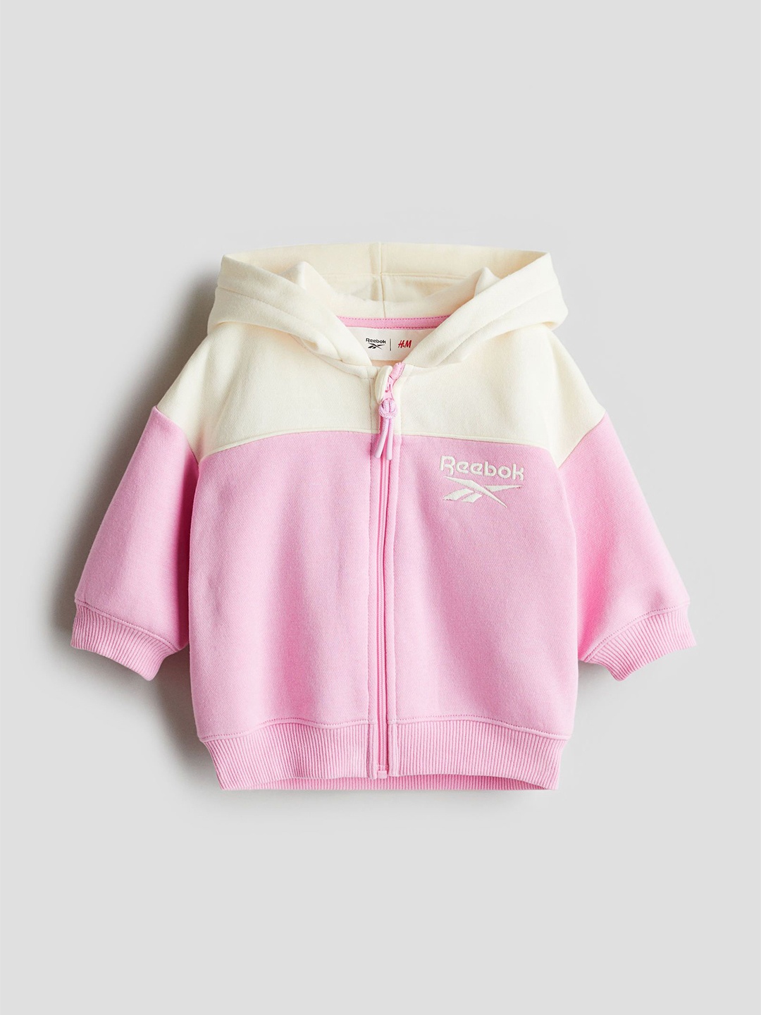 

H&M Girls Block-Coloured Hoodie, Pink