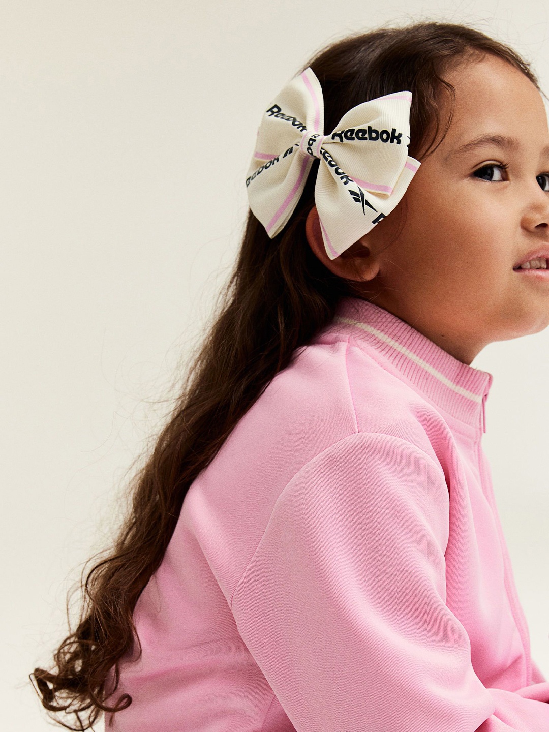 

H&M x Reebok Girls Pack Of 5 Bow- Decorated Hair Clips, White