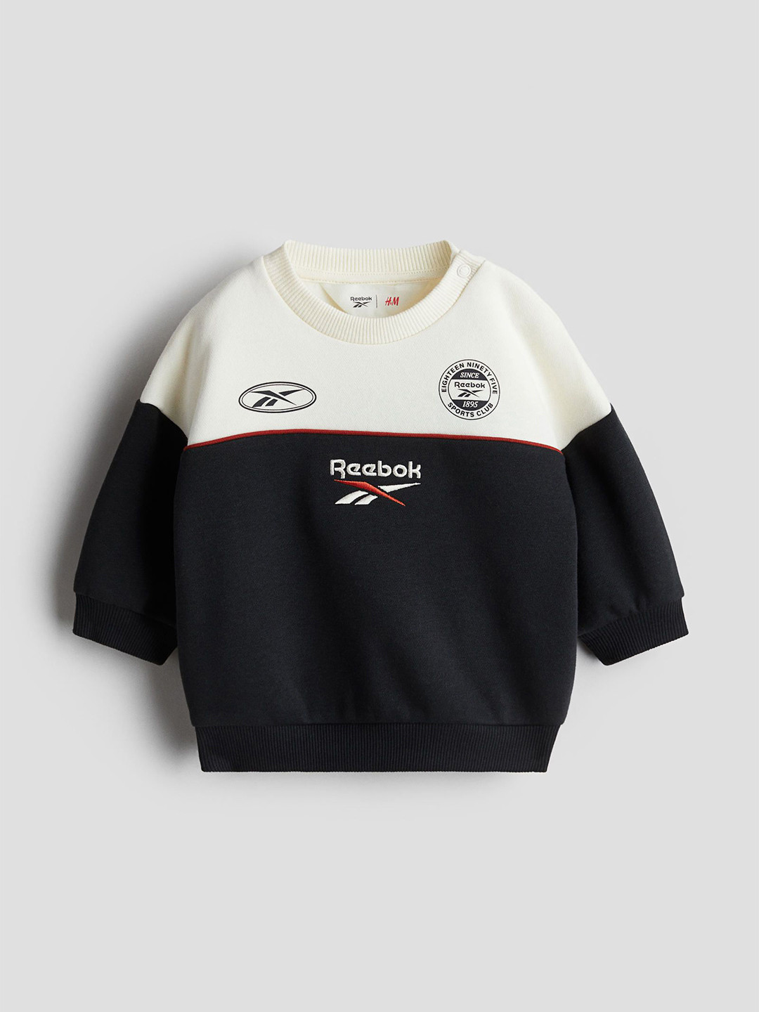 

H&M x Reebok Boys Motif-Detail Sweatshirt, Black