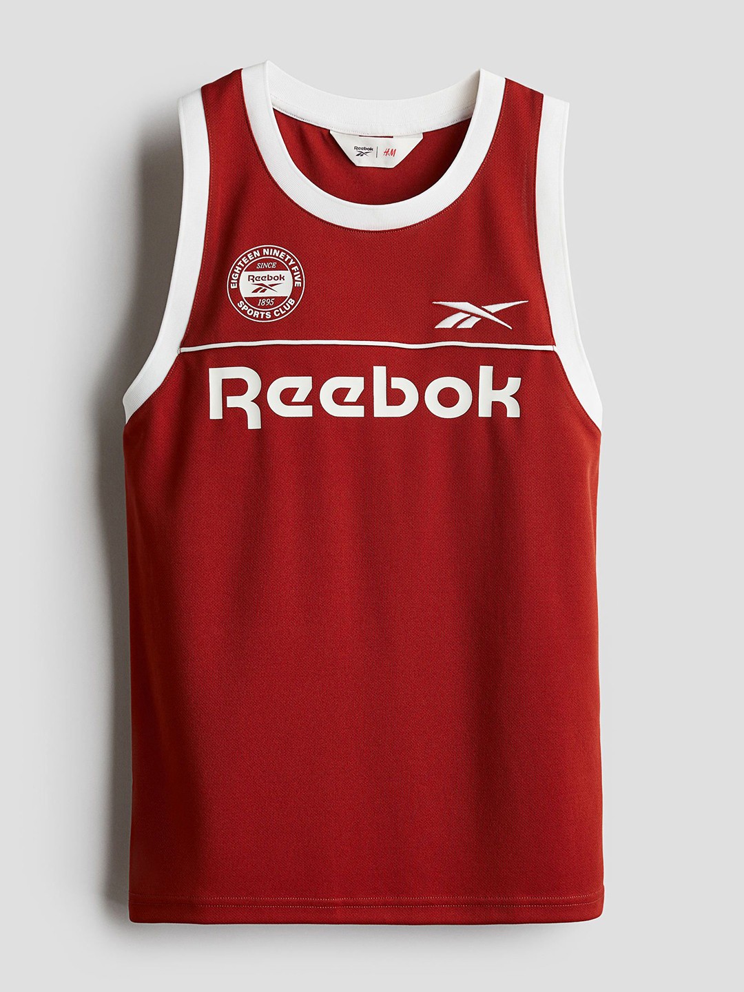 

H&M x Reebok Boys Print-Motif Mesh Vest Top, Red