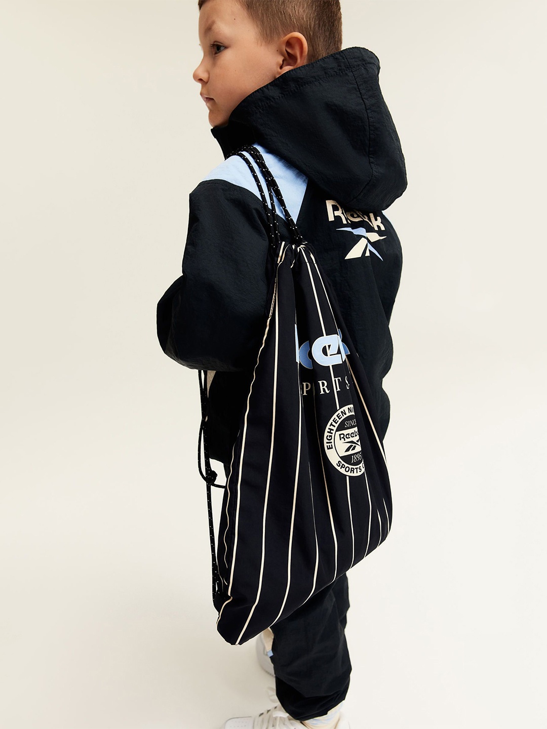 

H&M x Reebok Boys Backpacks, Black