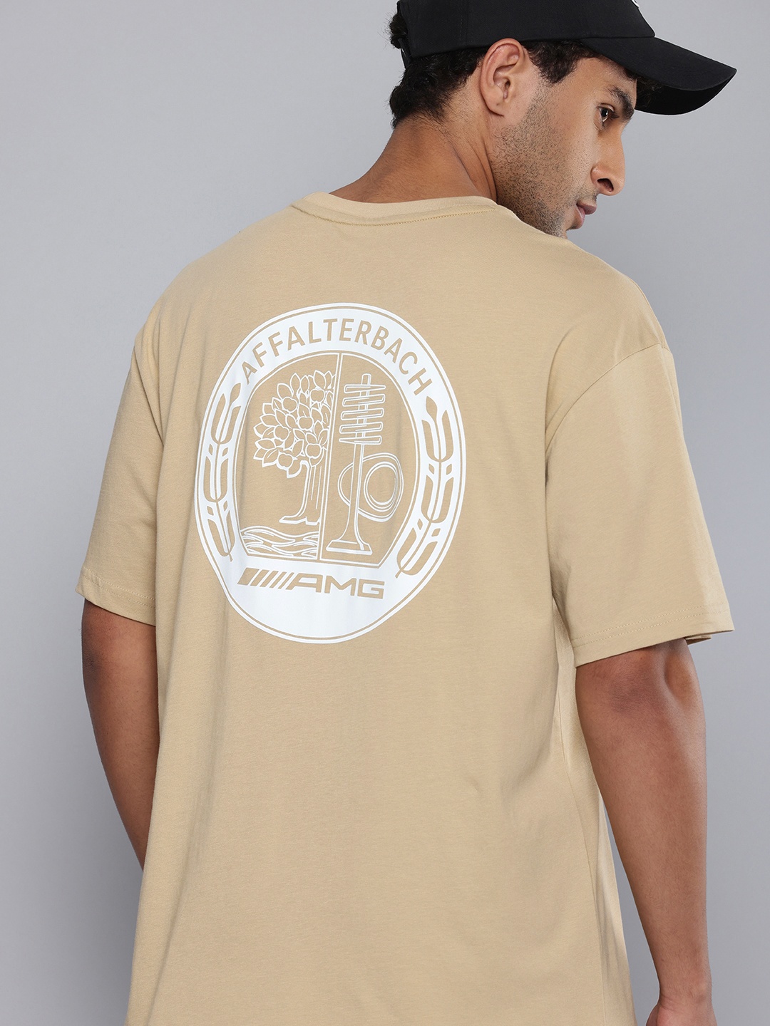 

PUMA Motorsport Mercedes-AMG Motorsport Statement Printed Relaxed Fit Pure CottonT-shirt, Beige