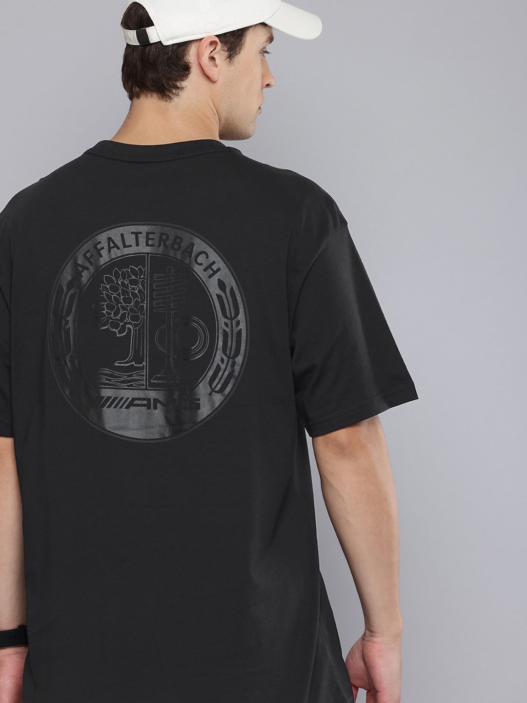 

PUMA Motorsport Mercedes-AMG Statement Relaxed Fit Printed Pure Cotton T-shirt, Black