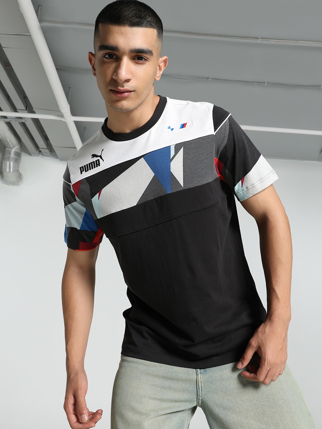 PUMA Motorsport BMW Speed Driver Series Printed T-shirt, Black