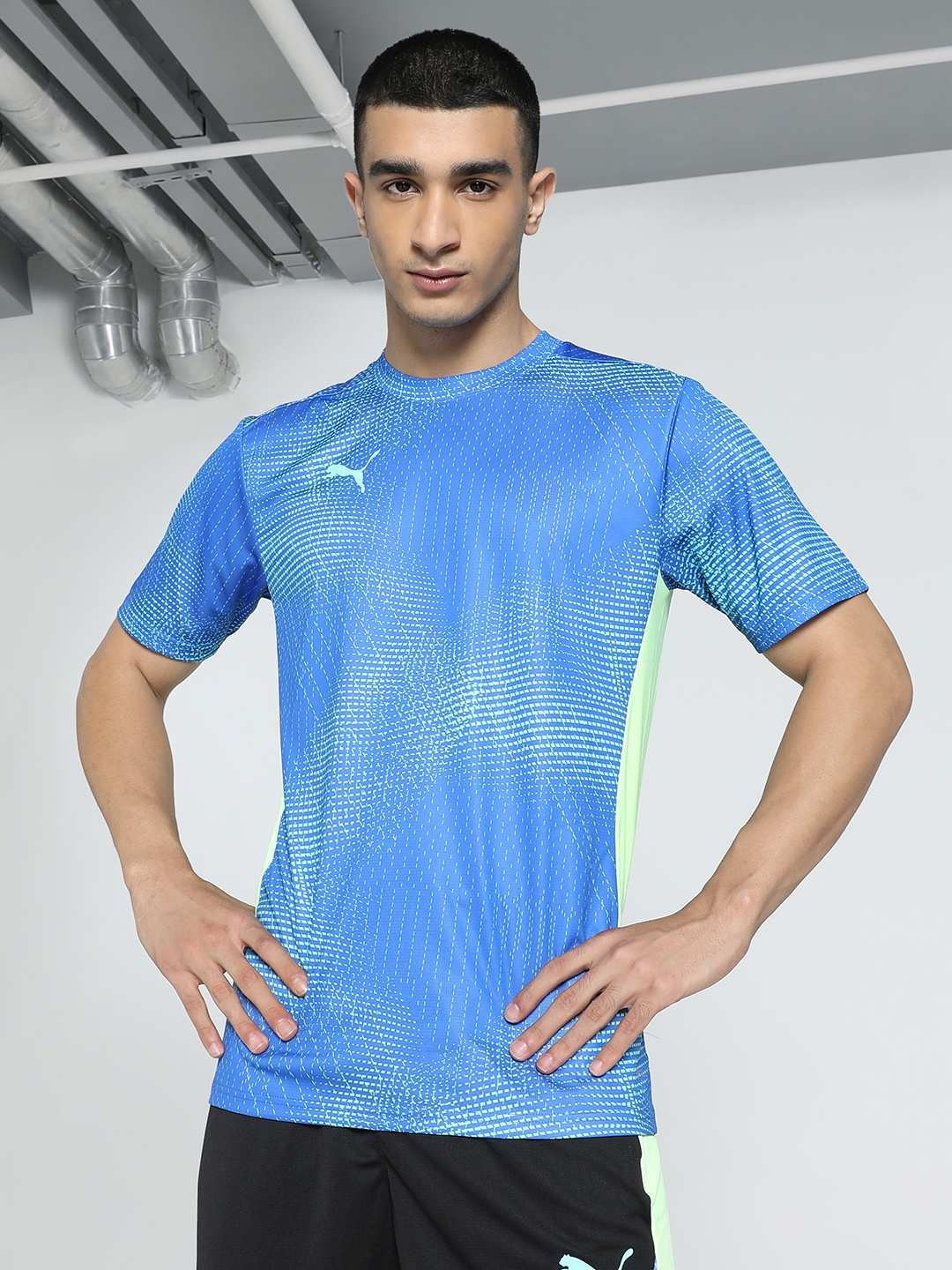 

Puma dryCELL Individual Final Printed Slim Fit Football T-shirt, Blue