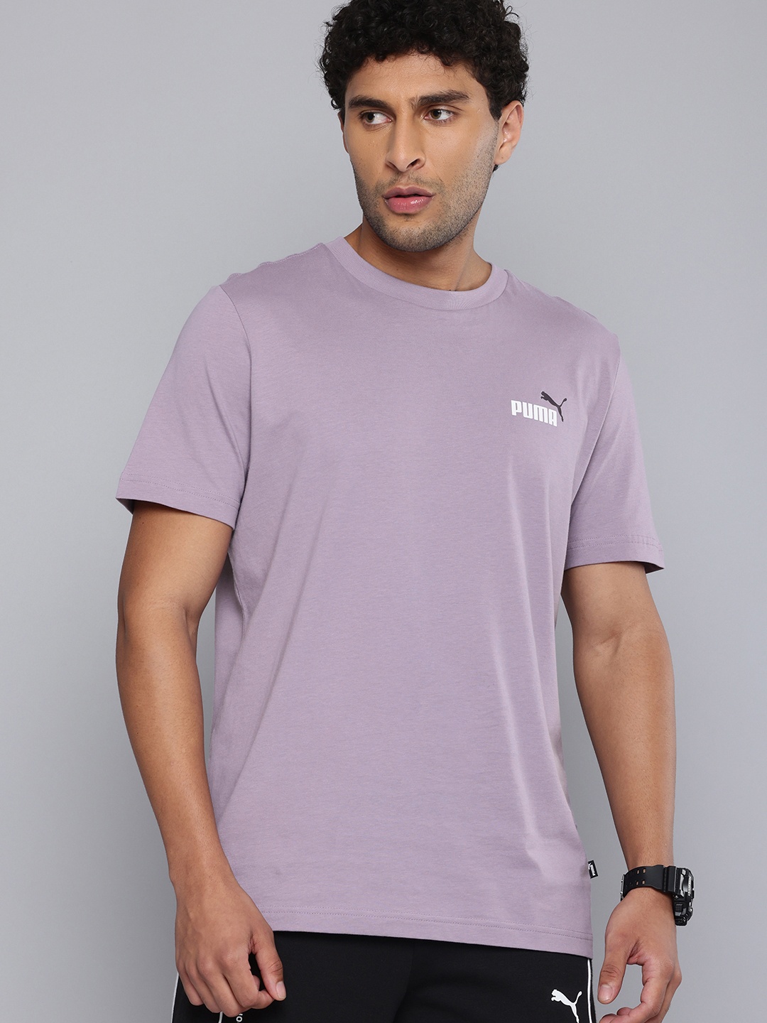 

Puma Essential+ 2 Col Small Logo Pure Cotton T-shirt, Lavender