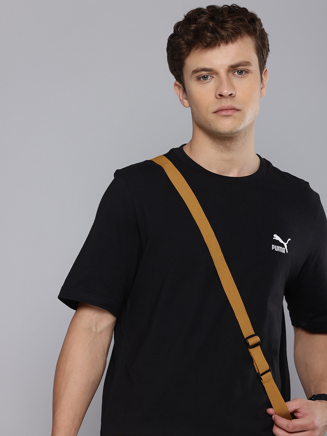 

Puma CLASSICS Small Logo Pure Cotton Outdoor T-shirt, Black