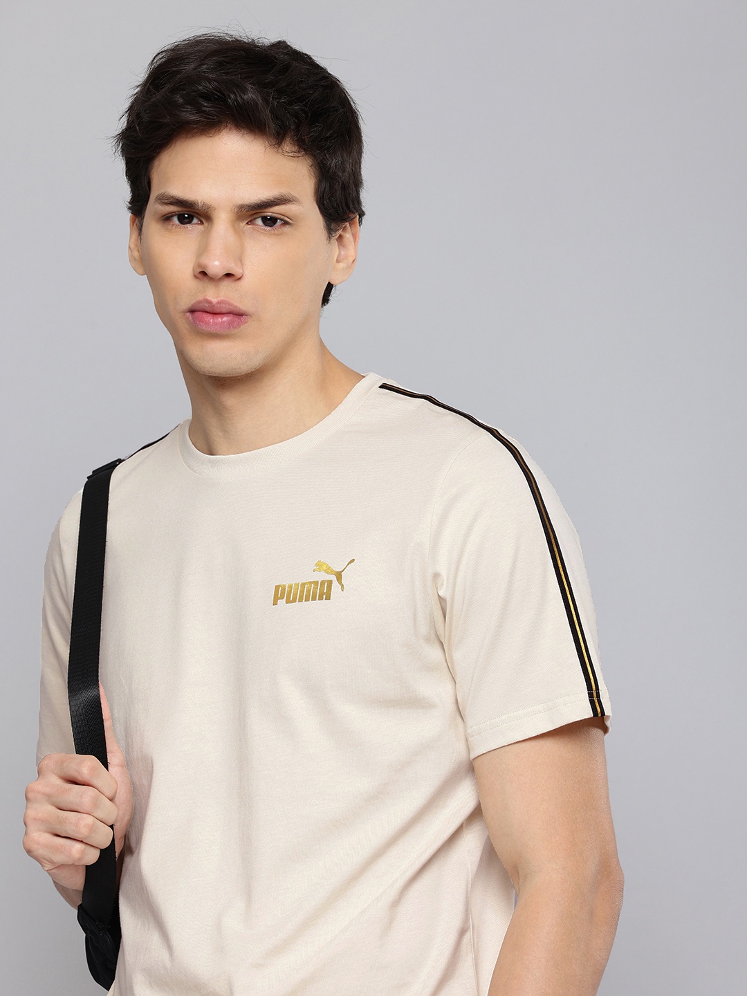 

Puma Tape Minimal Gold Pure Cotton Outdoor T-shirt, Off white