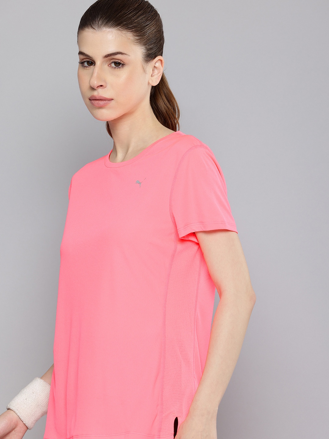 

Puma RUN FAVORITE Self Checked DryCell Running T-shirt, Pink
