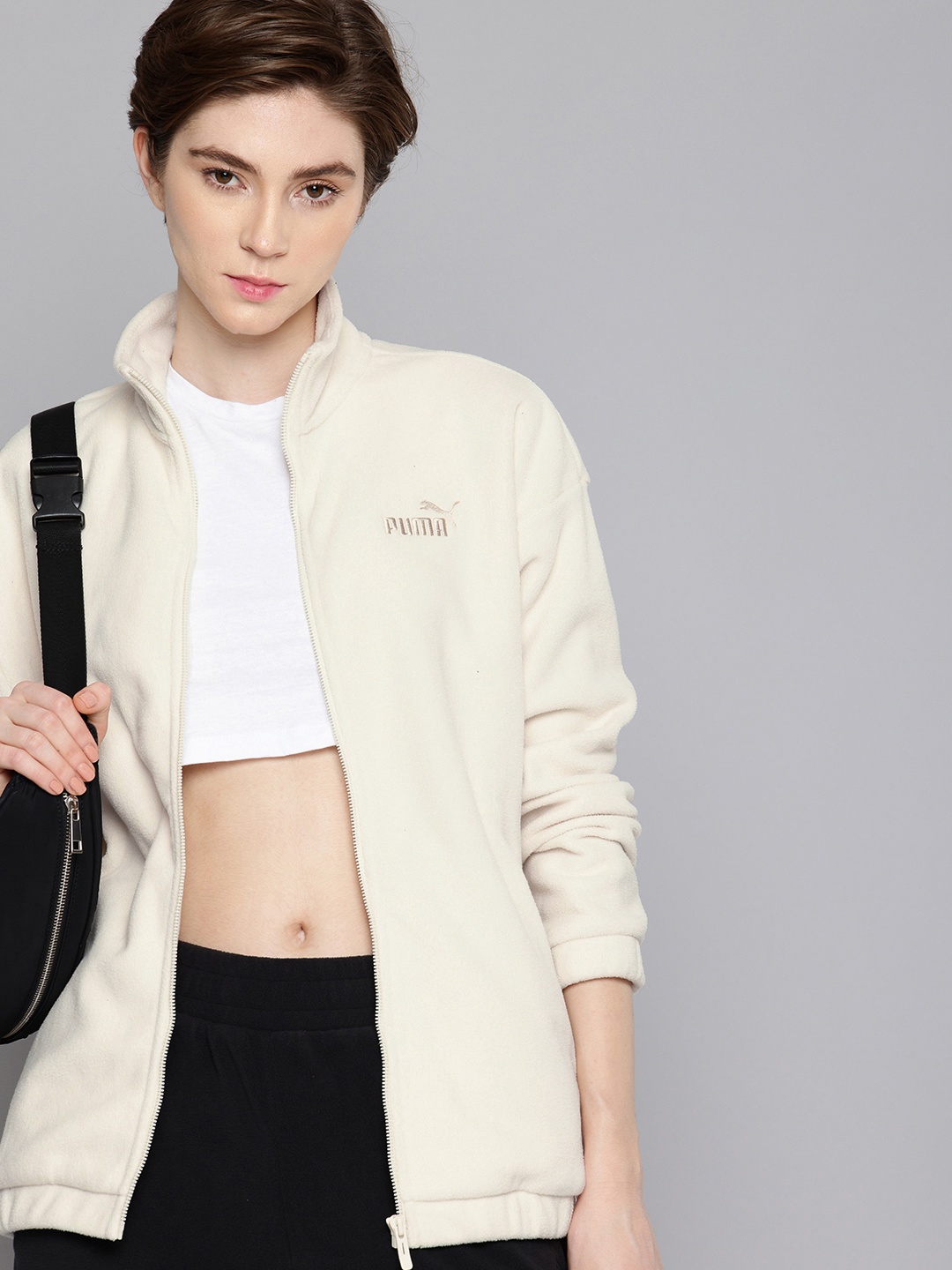 

Puma ELEVATED Relaxed Fit Heat Insulation Warmcell Outdoor Sporty Jacket, Off white