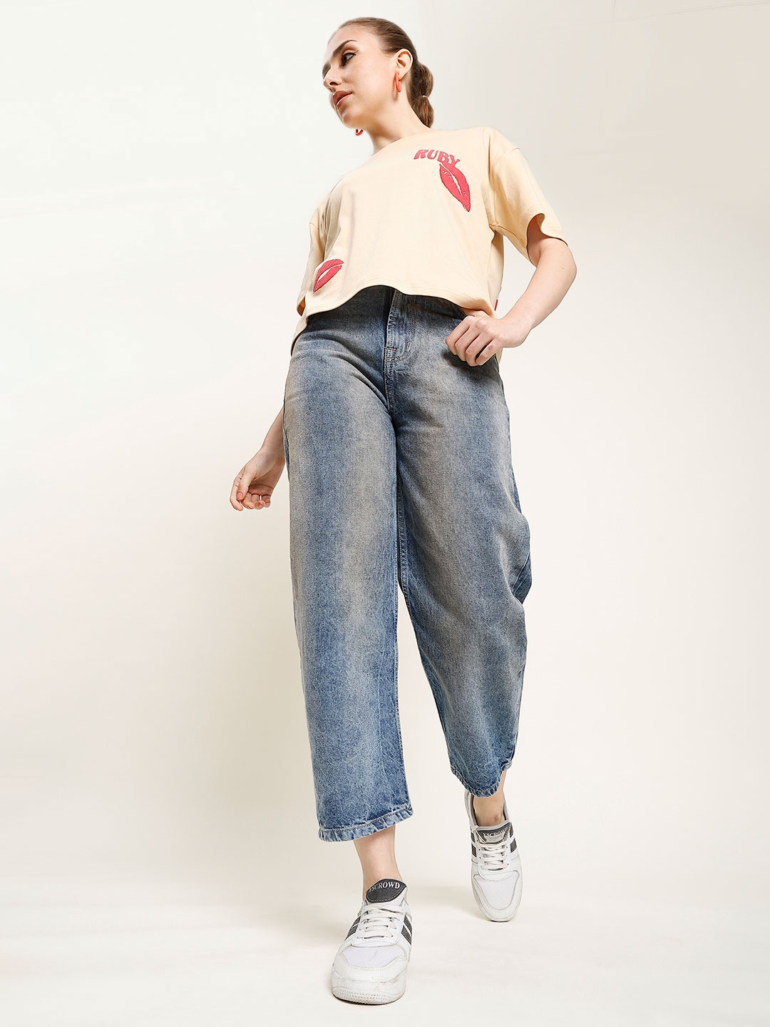 

Bene Kleed Women Classic Relaxed Fit High-Rise Jeans, Blue