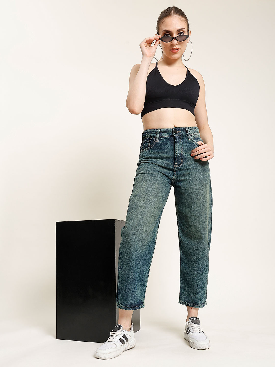 

Bene Kleed Women Classic Relaxed Fit High-Rise Jeans, Blue