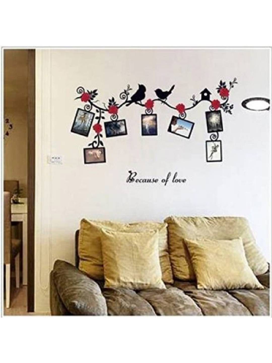 

Jaamso Royals Black & Red Printed Self Adhesive Wall Sticker