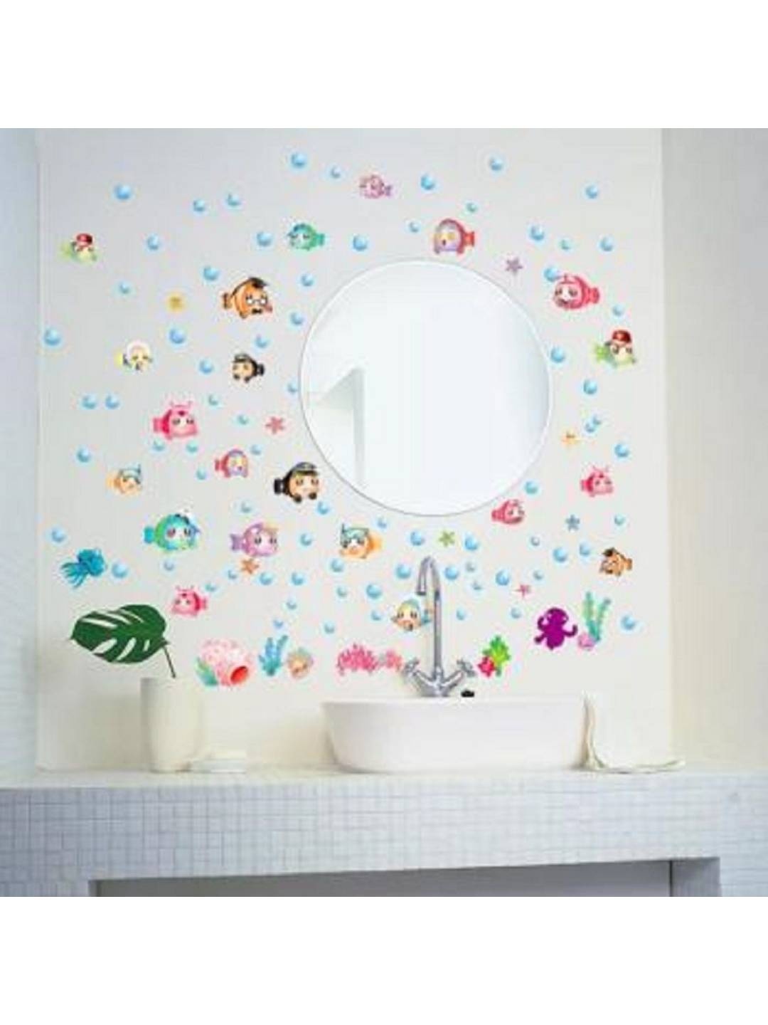

Jaamso Royals White & Blue Printed Self Adhesive Wall Sticker
