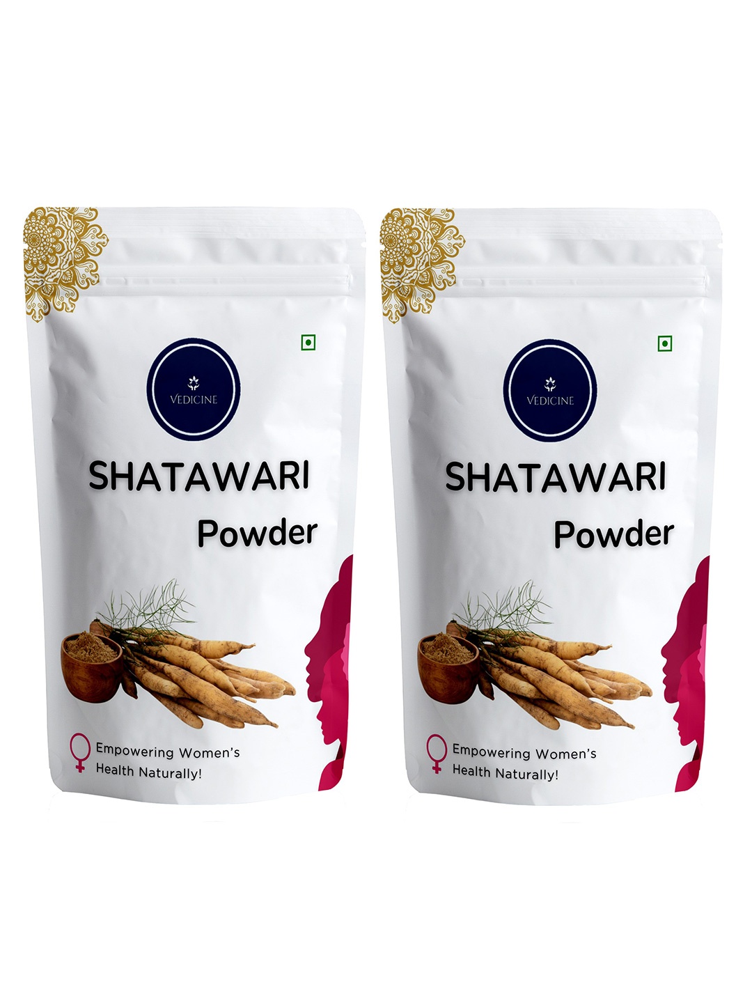 

VEDICINE Set of 2 Shatavari Powder - 100 g each, White
