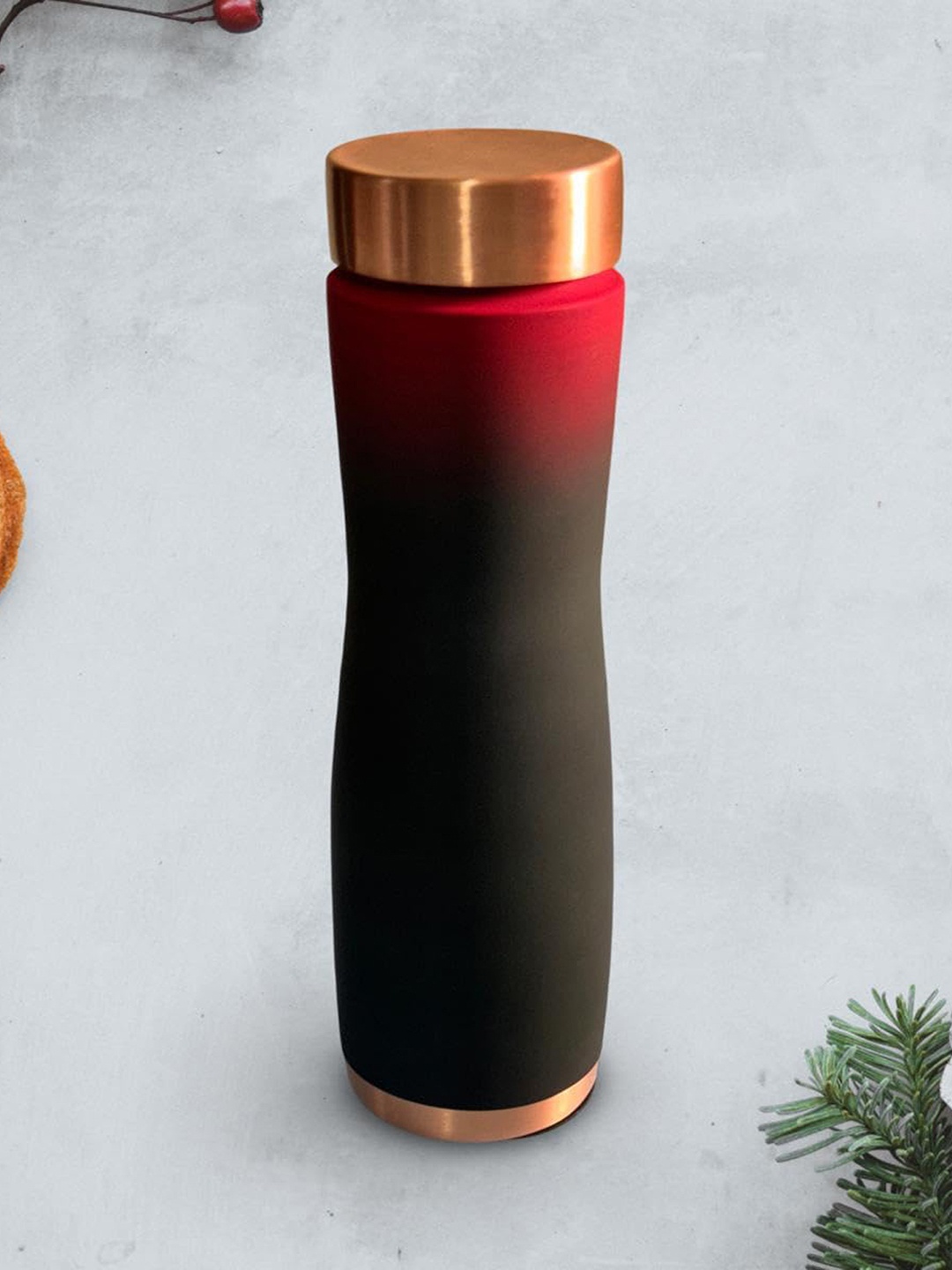 

Lupaava Green & Pink Colourblocked Copper Water Bottle 1 L