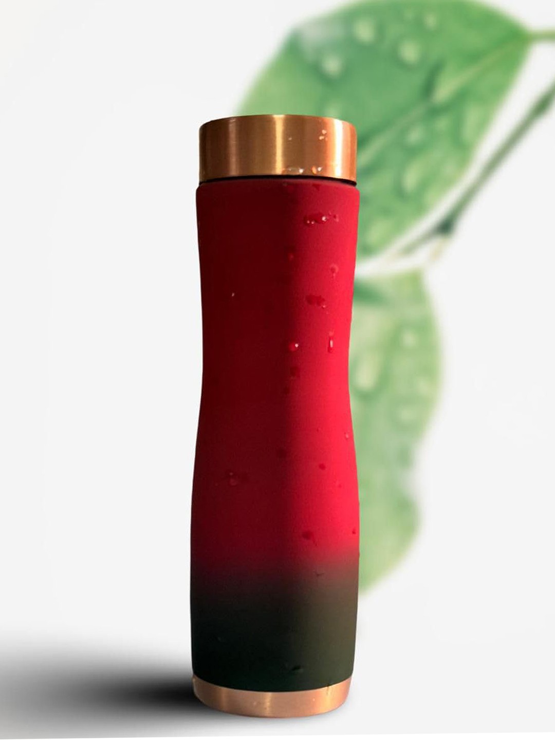 

Lupaava Pink & Green Colourblocked Copper Water Bottle 1 L
