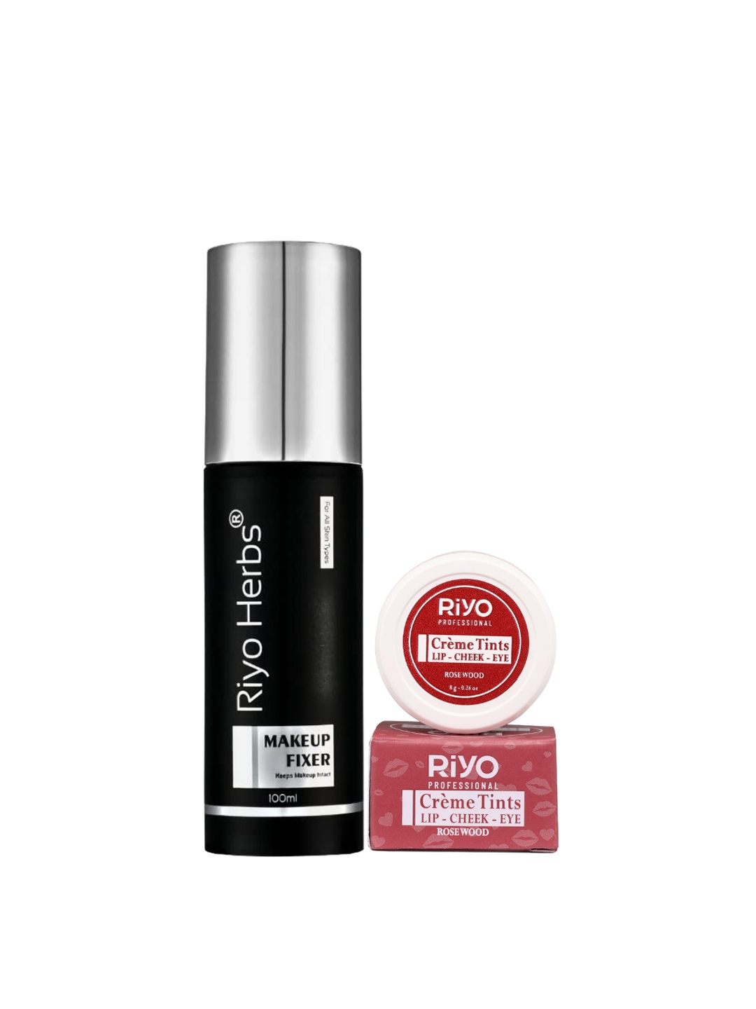 

Riyo Herbs Matte Makeup Fixer 100ml & Creme Tint 8g, Transparent