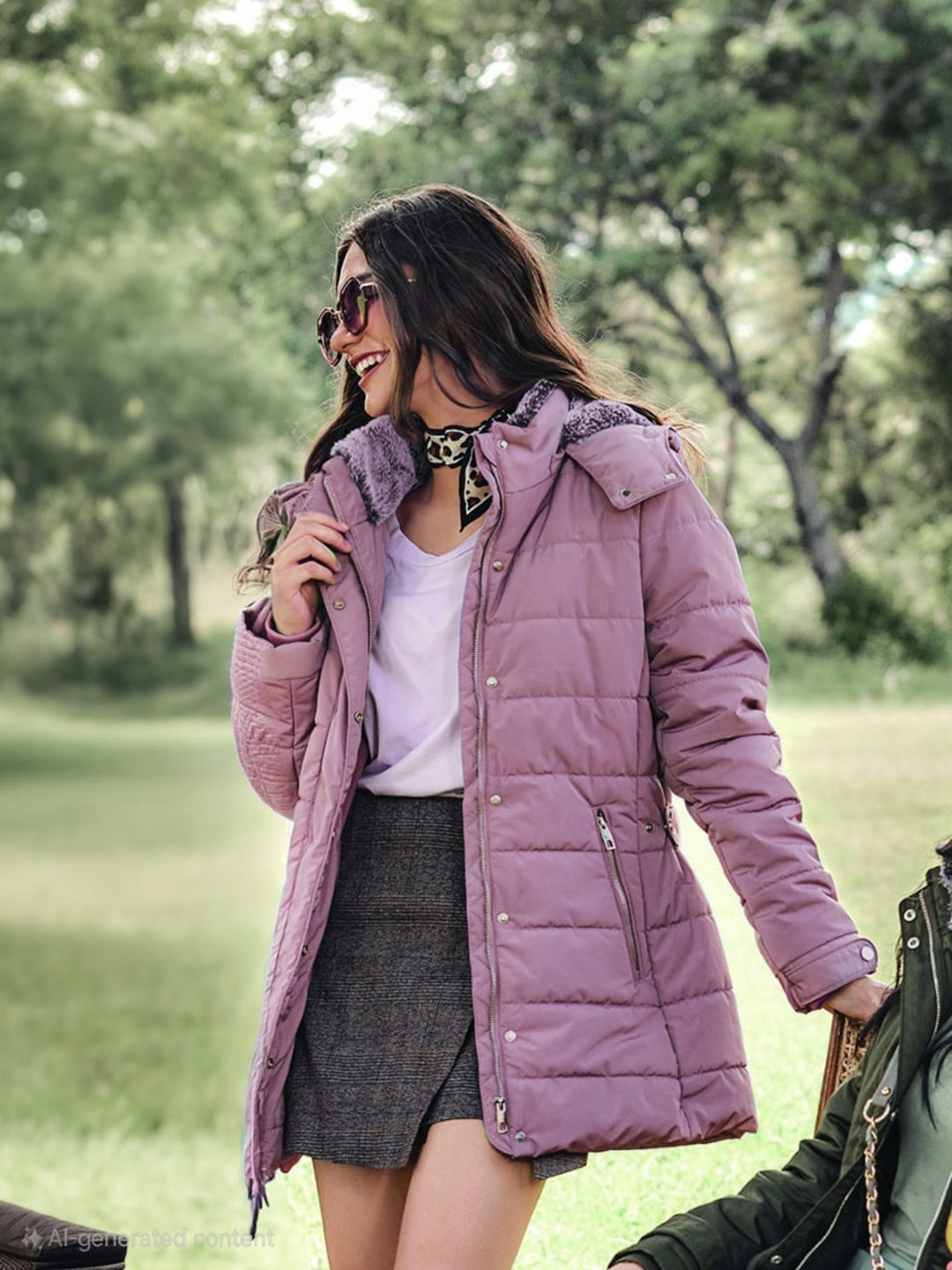 

LURE URBAN Women Outdoor Puffer Jacket, Lavender