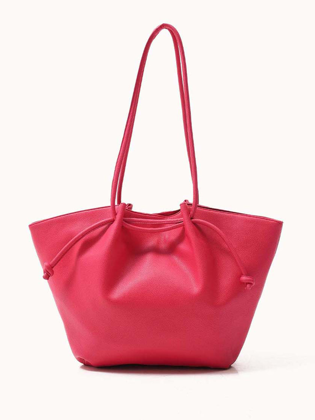 

CARRY CITY Oversized Bucket Shoulder Bag with Tasselled, Pink