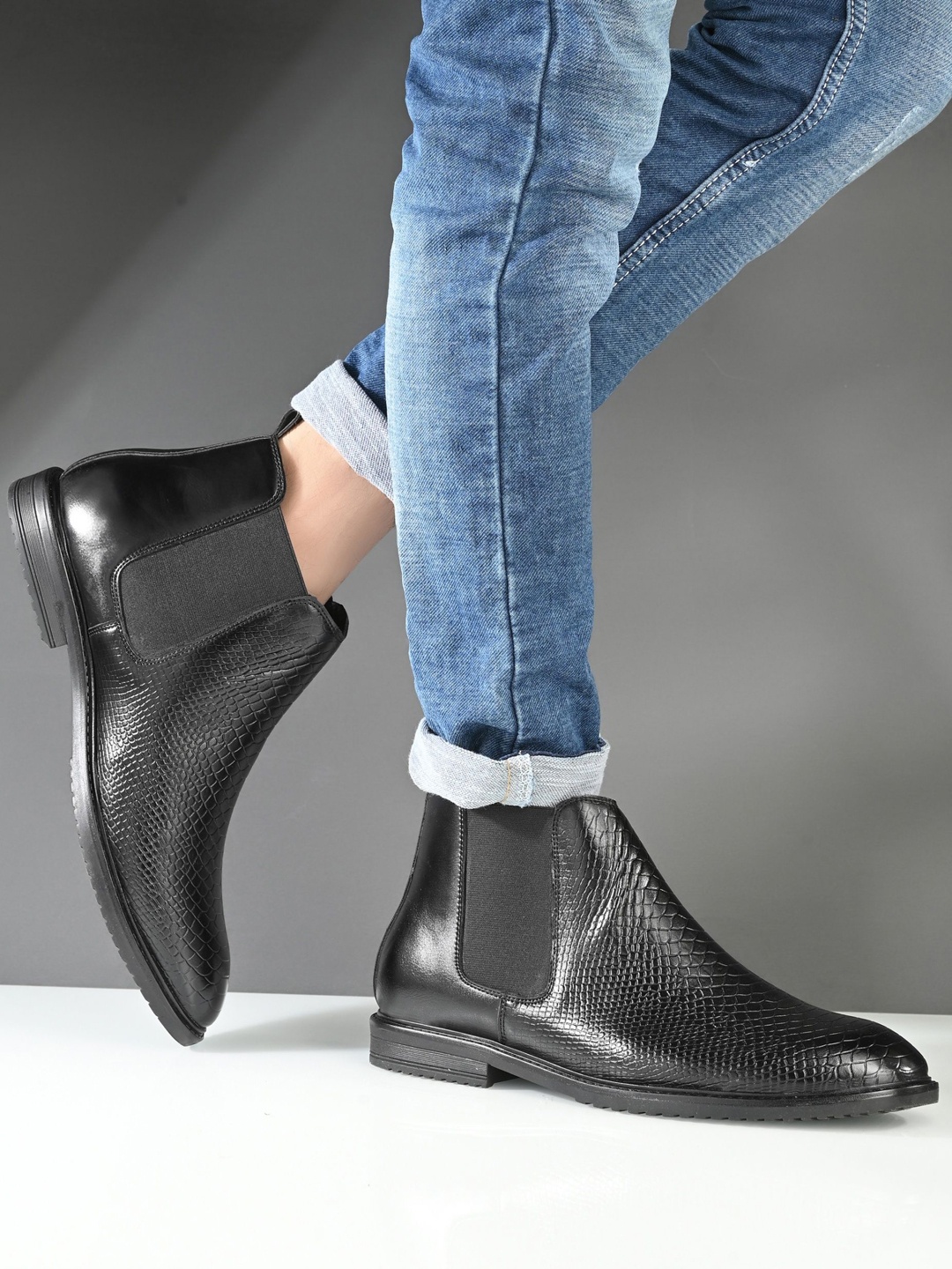 

AfroJack Men Chelsea Boots, Black