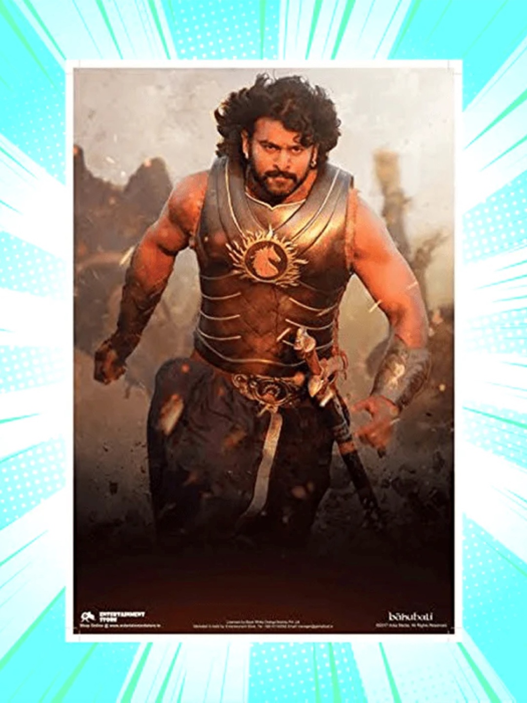 

Entertainment Store Baahubali Fierce Poster, Multi